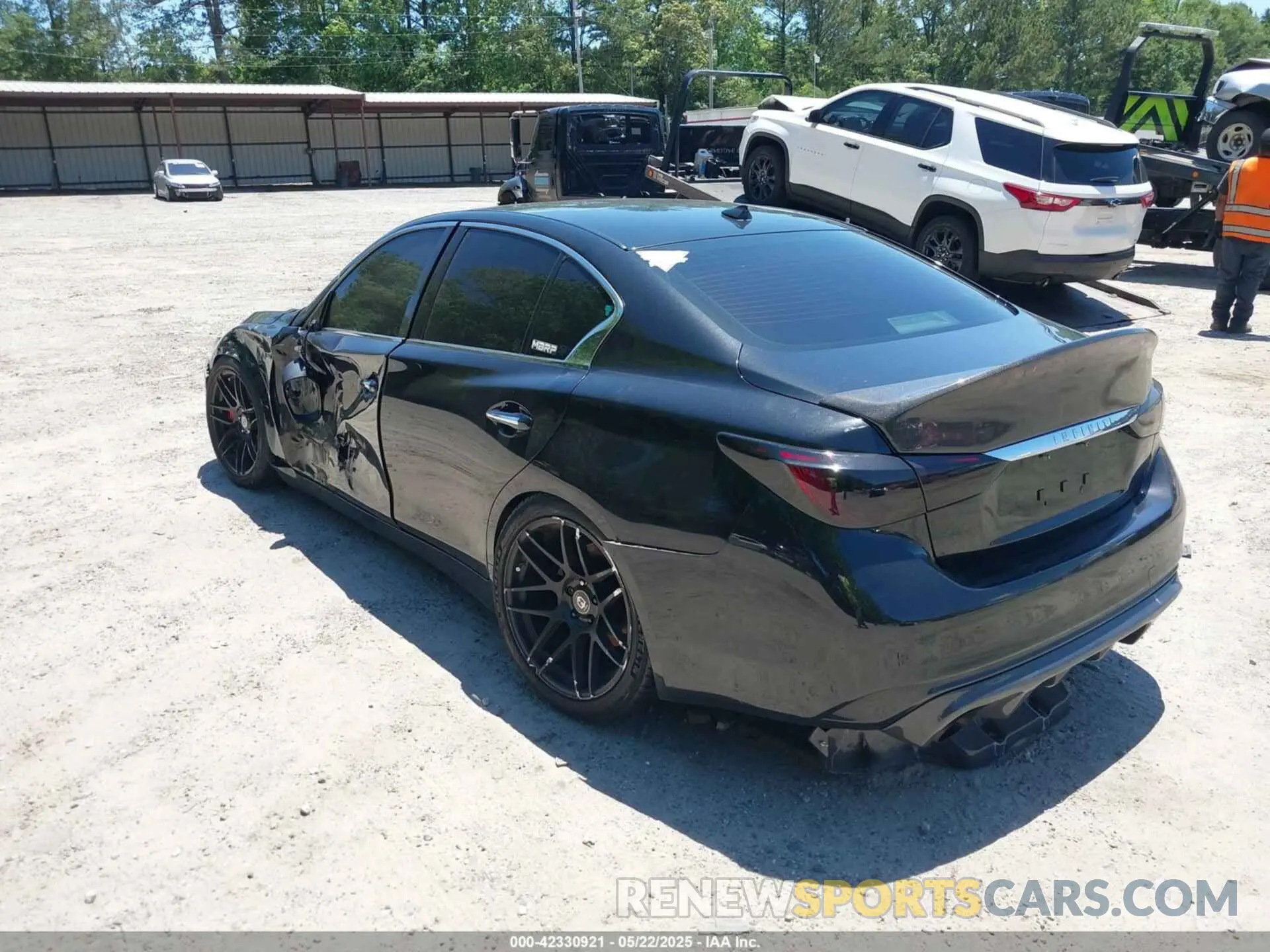 3 fotografías del automóvil dañado JN1EV7AP3LM201953 INFINITI Q50 2020