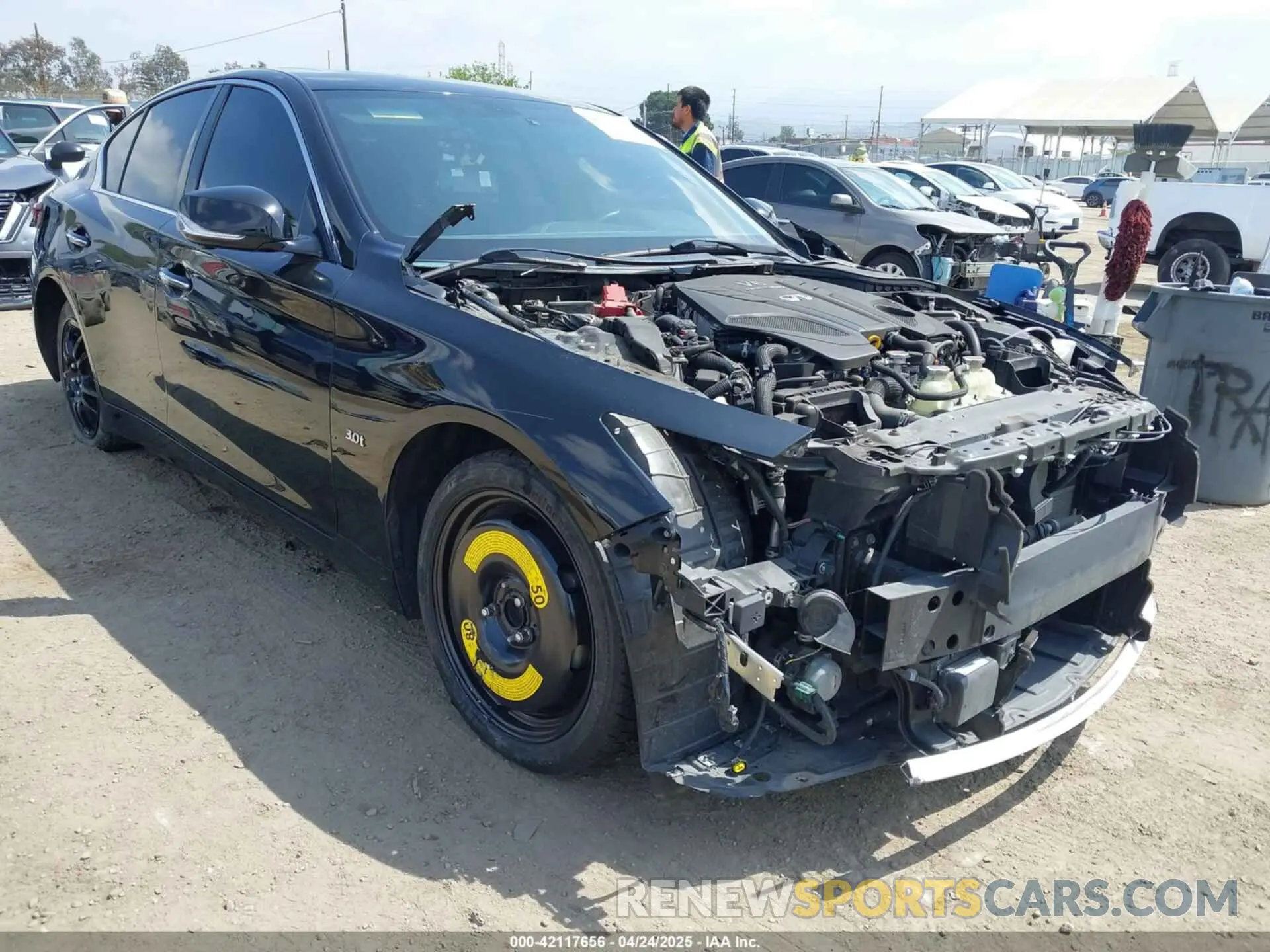 1 fotografías del automóvil dañado JN1EV7AP3LM203377 INFINITI Q50 2020