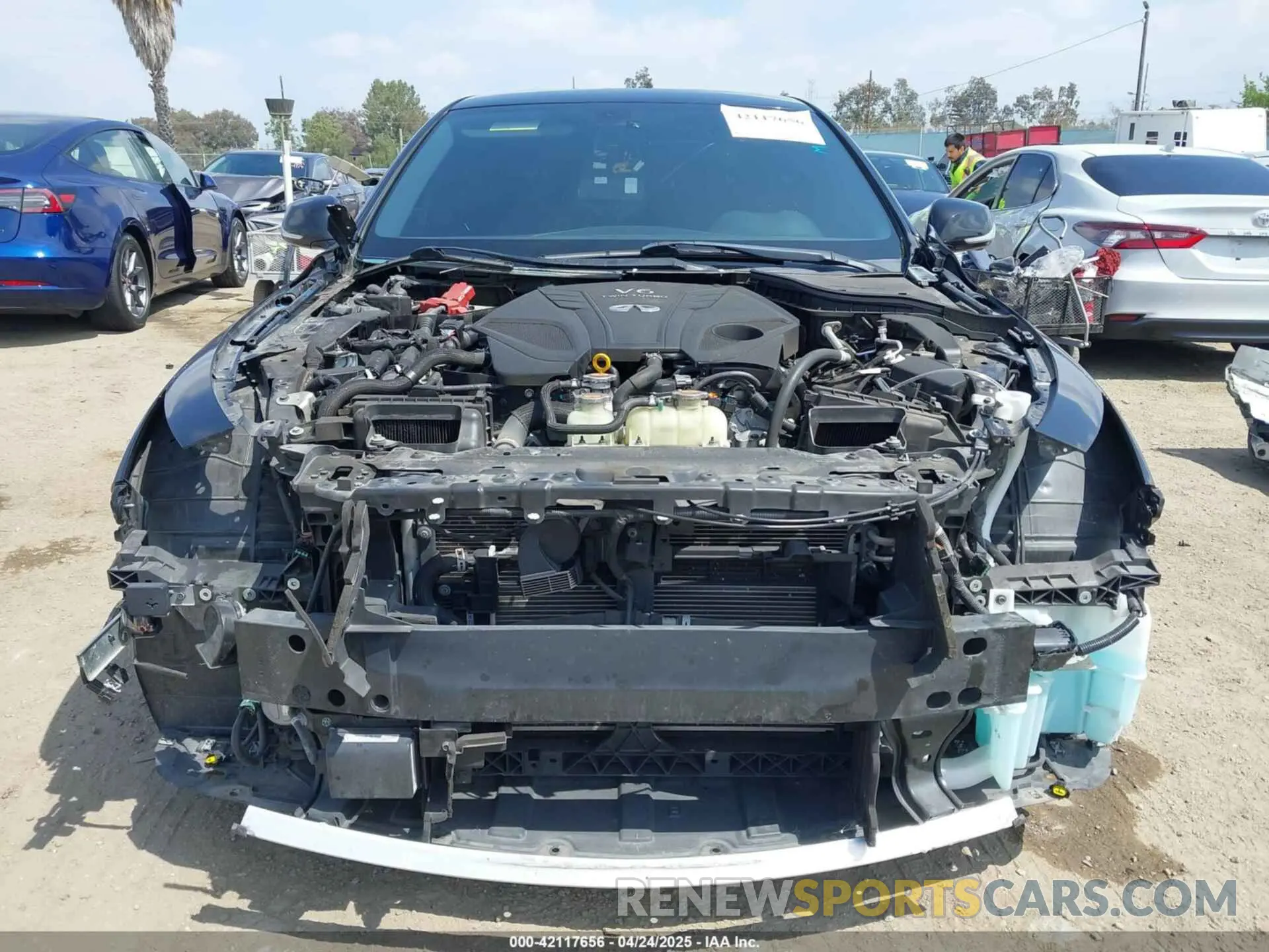 11 fotografías del automóvil dañado JN1EV7AP3LM203377 INFINITI Q50 2020