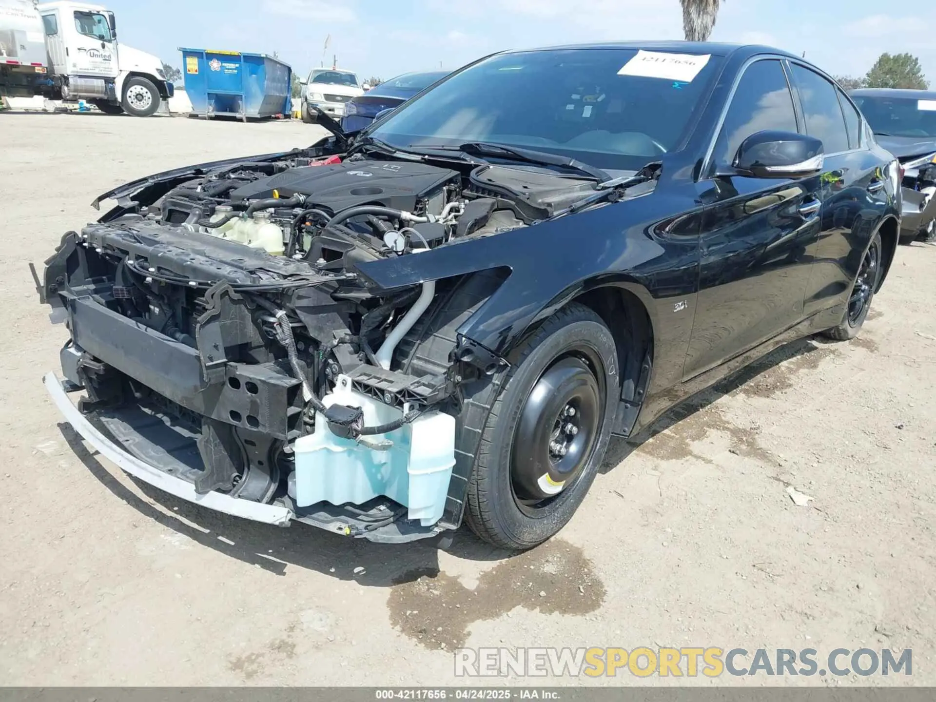 2 fotografías del automóvil dañado JN1EV7AP3LM203377 INFINITI Q50 2020