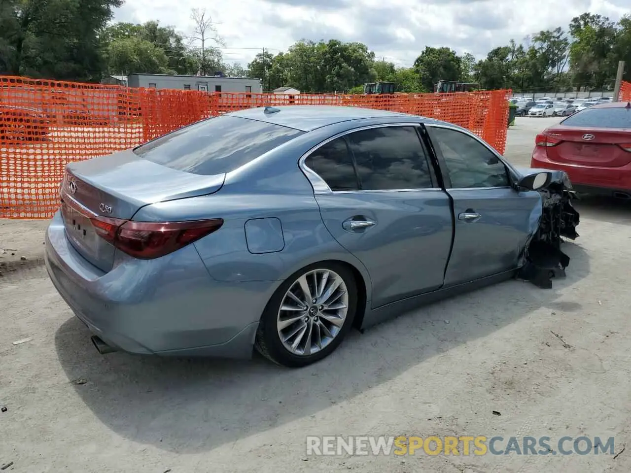 3 fotografías del automóvil dañado JN1EV7AP3LM204321 INFINITI Q50 2020