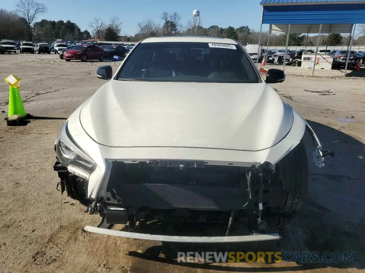 5 fotografías del automóvil dañado JN1EV7AP3LM204657 INFINITI Q50 2020