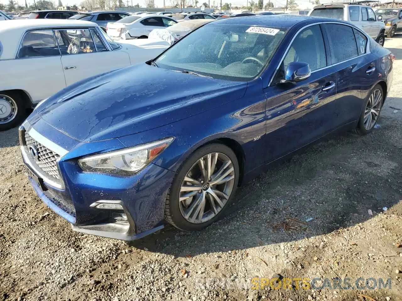 1 fotografías del automóvil dañado JN1EV7AP4LM200956 INFINITI Q50 2020
