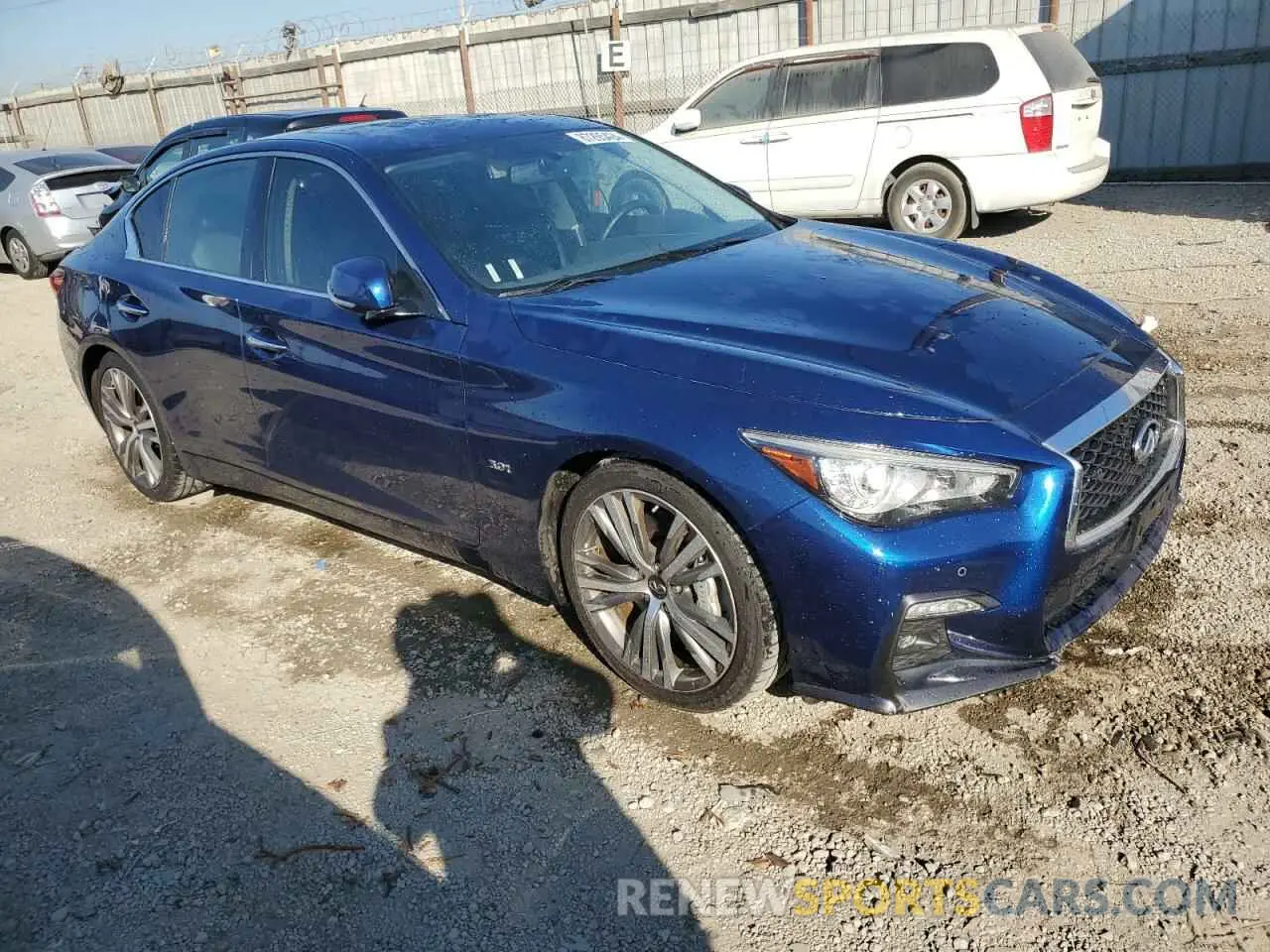 4 fotografías del automóvil dañado JN1EV7AP4LM200956 INFINITI Q50 2020