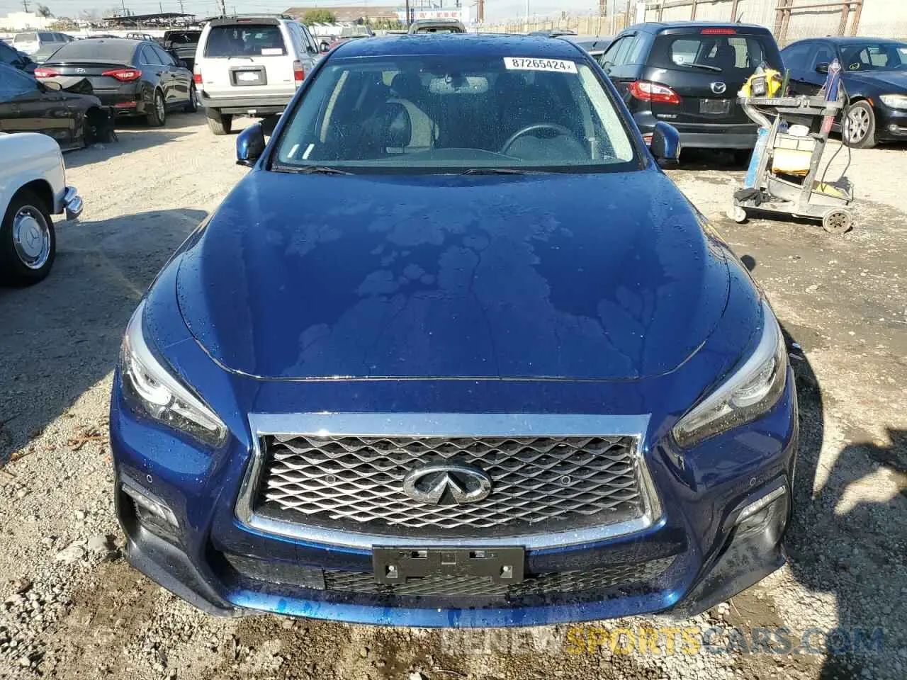 5 fotografías del automóvil dañado JN1EV7AP4LM200956 INFINITI Q50 2020