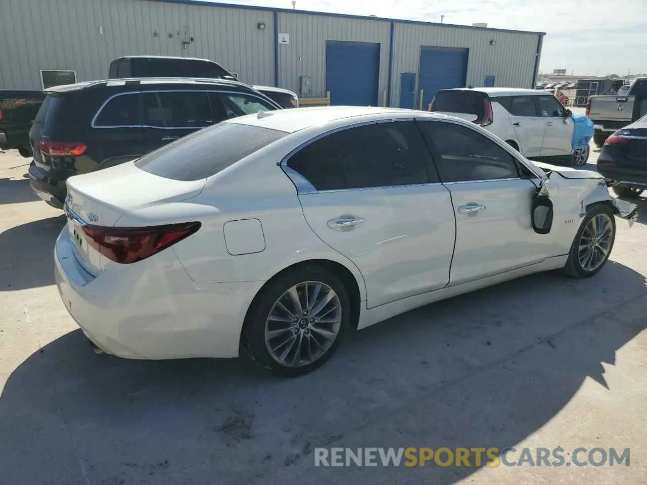 3 fotografías del automóvil dañado JN1EV7AP4LM201959 INFINITI Q50 2020