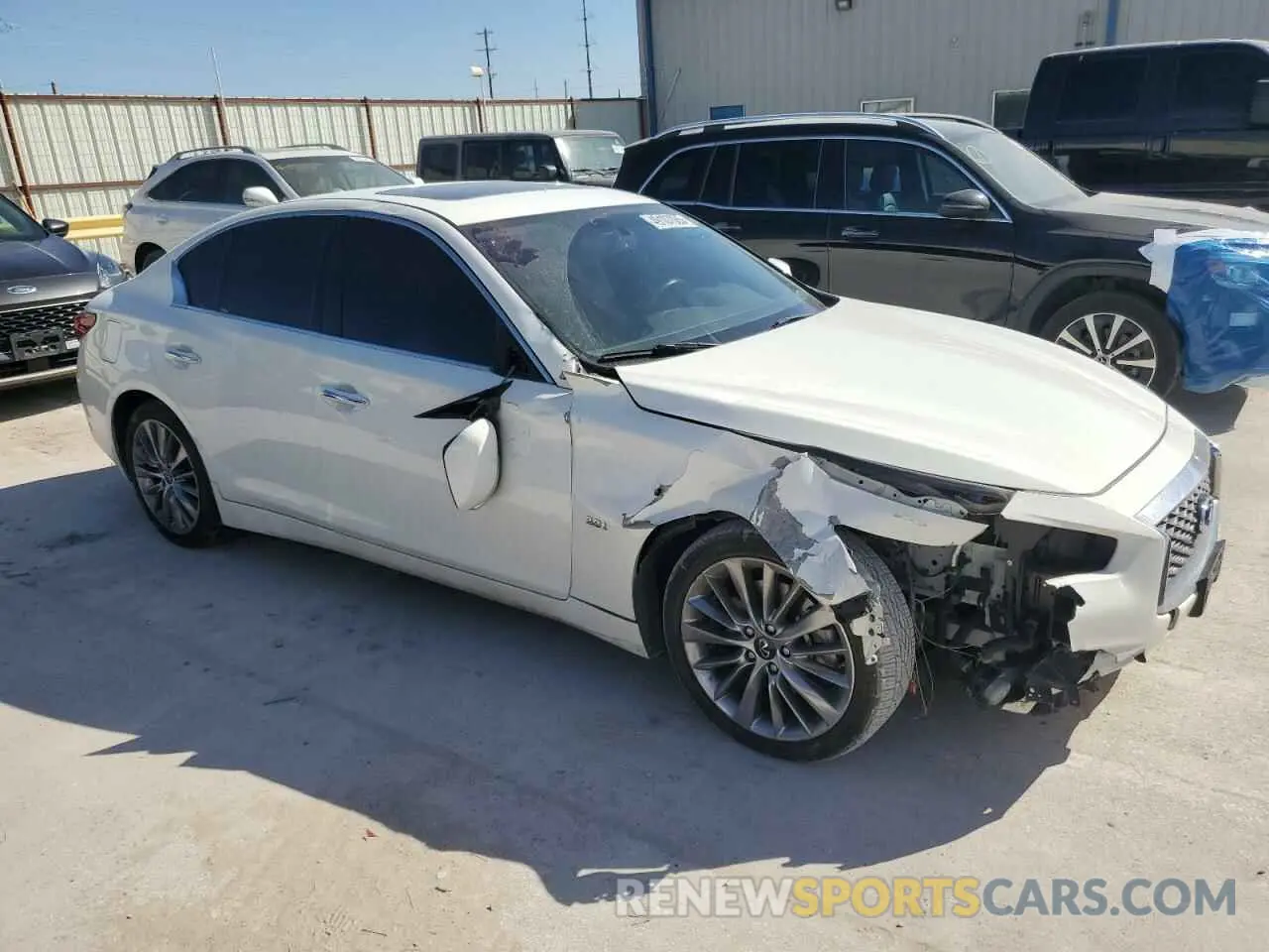 4 fotografías del automóvil dañado JN1EV7AP4LM201959 INFINITI Q50 2020
