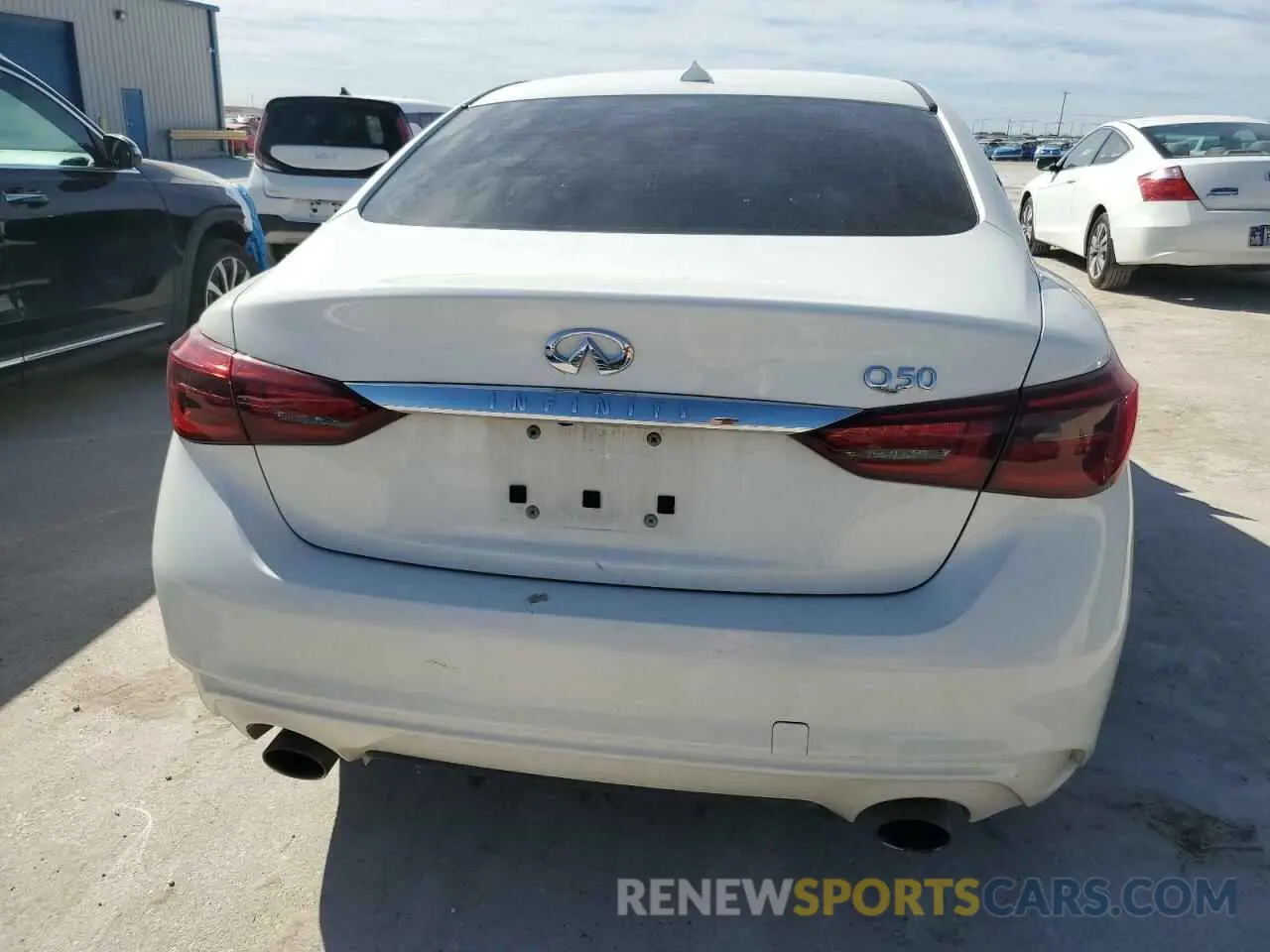6 fotografías del automóvil dañado JN1EV7AP4LM201959 INFINITI Q50 2020