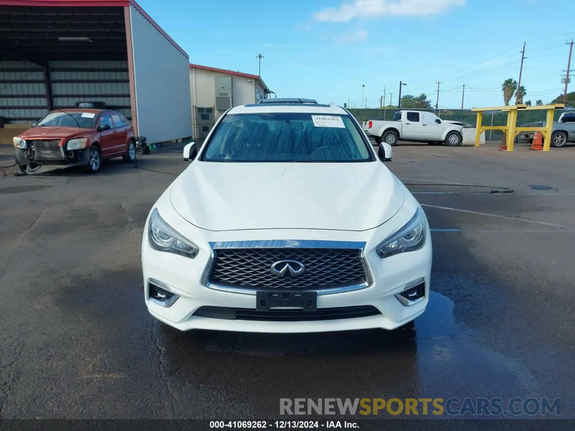 12 fotografías del automóvil dañado JN1EV7AP4LM206367 INFINITI Q50 2020