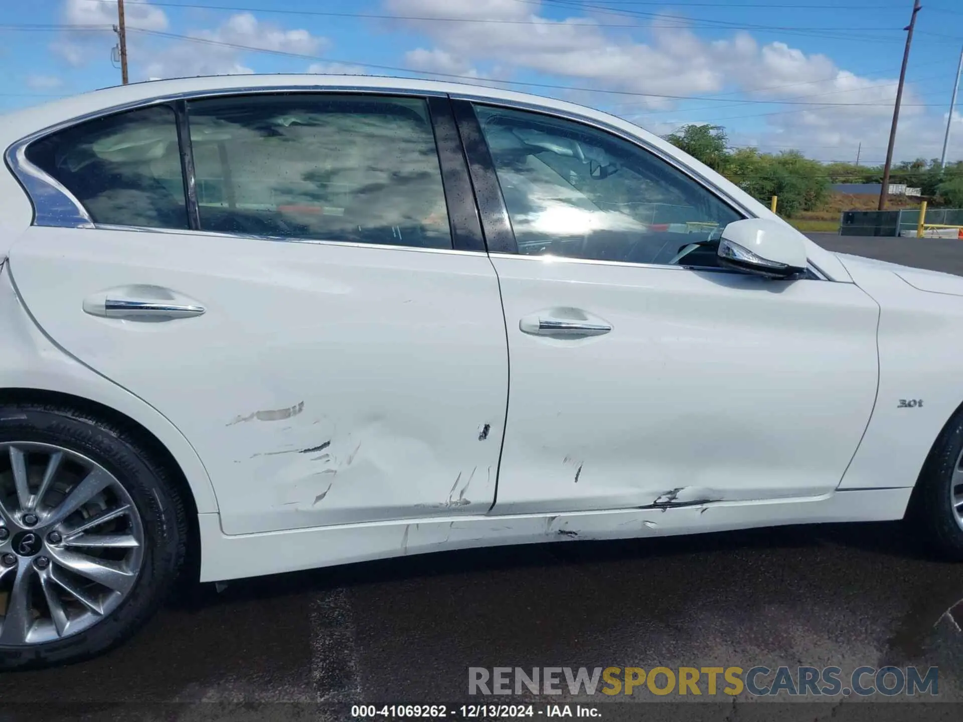 6 fotografías del automóvil dañado JN1EV7AP4LM206367 INFINITI Q50 2020