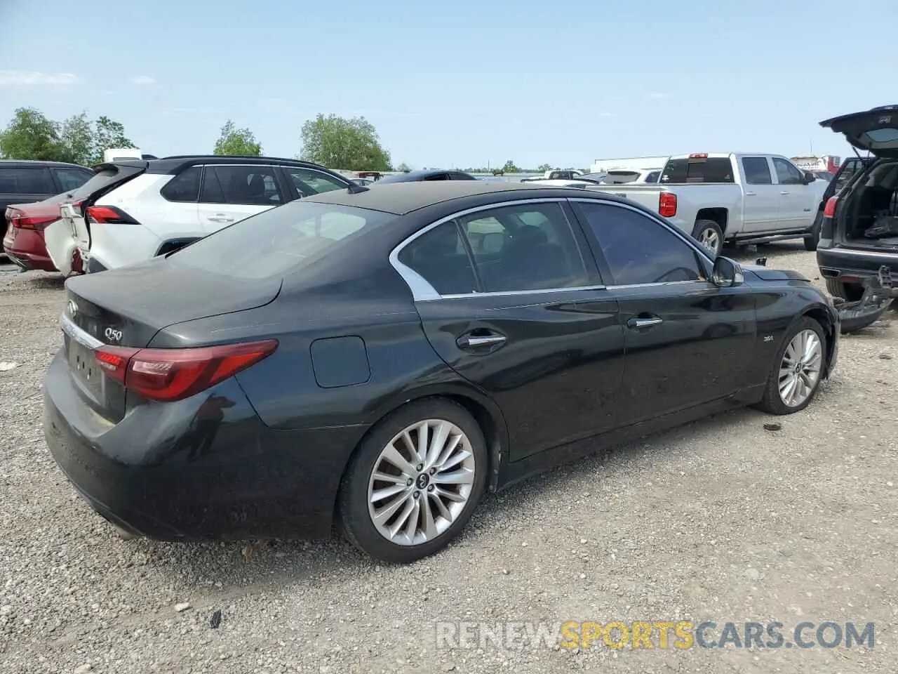 3 fotografías del automóvil dañado JN1EV7AP5LM200335 INFINITI Q50 2020