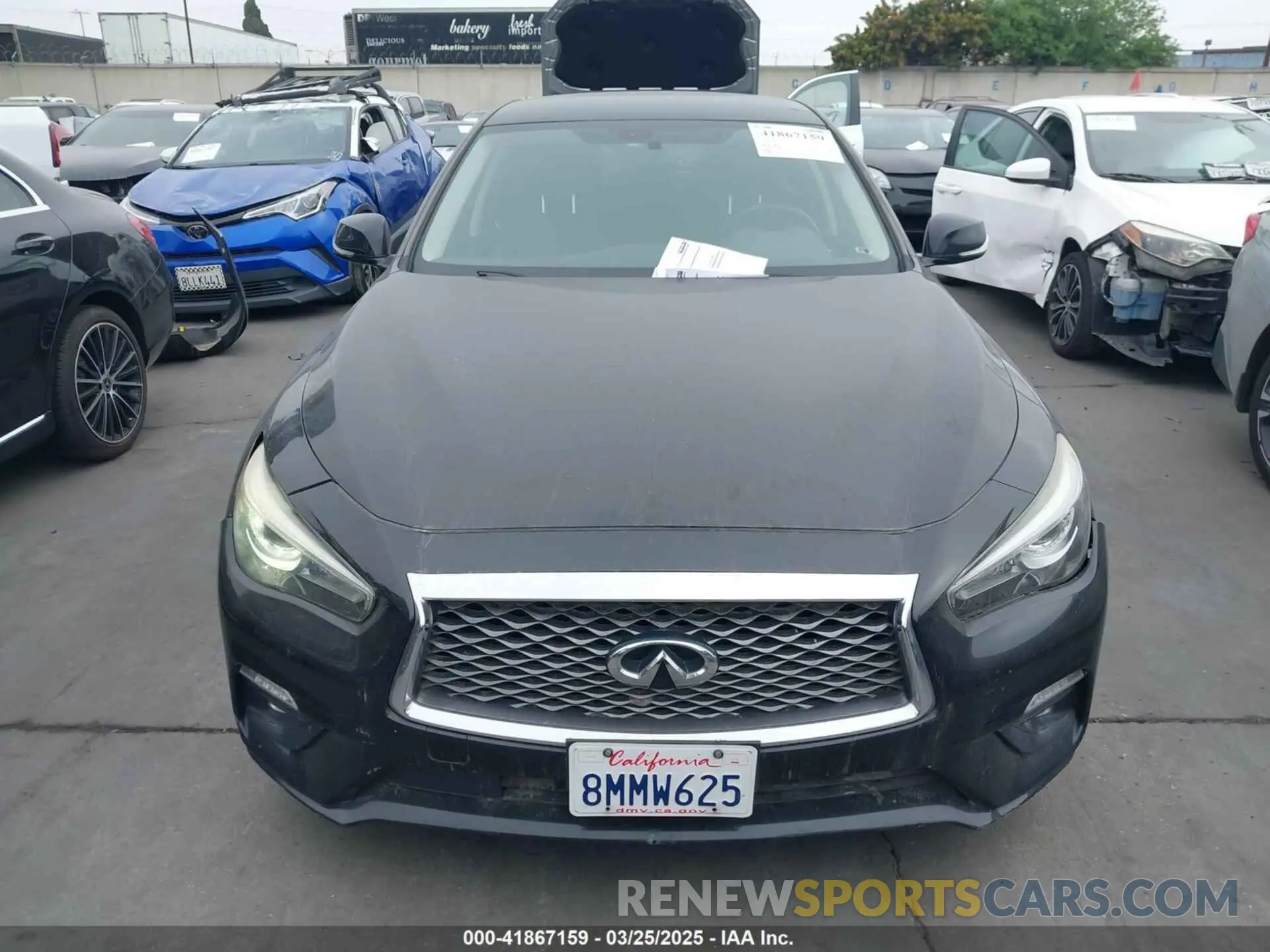 13 fotografías del automóvil dañado JN1EV7AP5LM200433 INFINITI Q50 2020