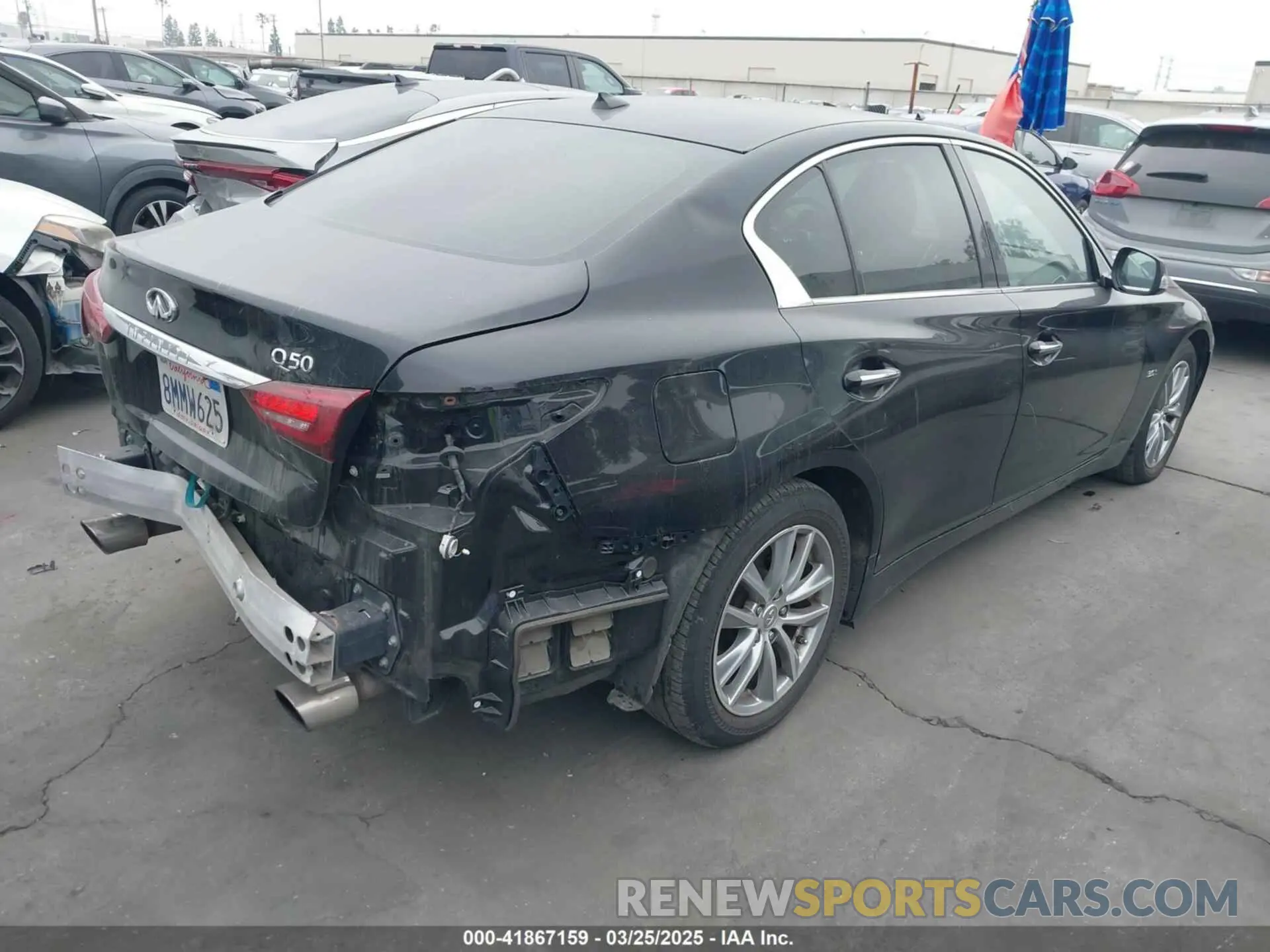 4 fotografías del automóvil dañado JN1EV7AP5LM200433 INFINITI Q50 2020