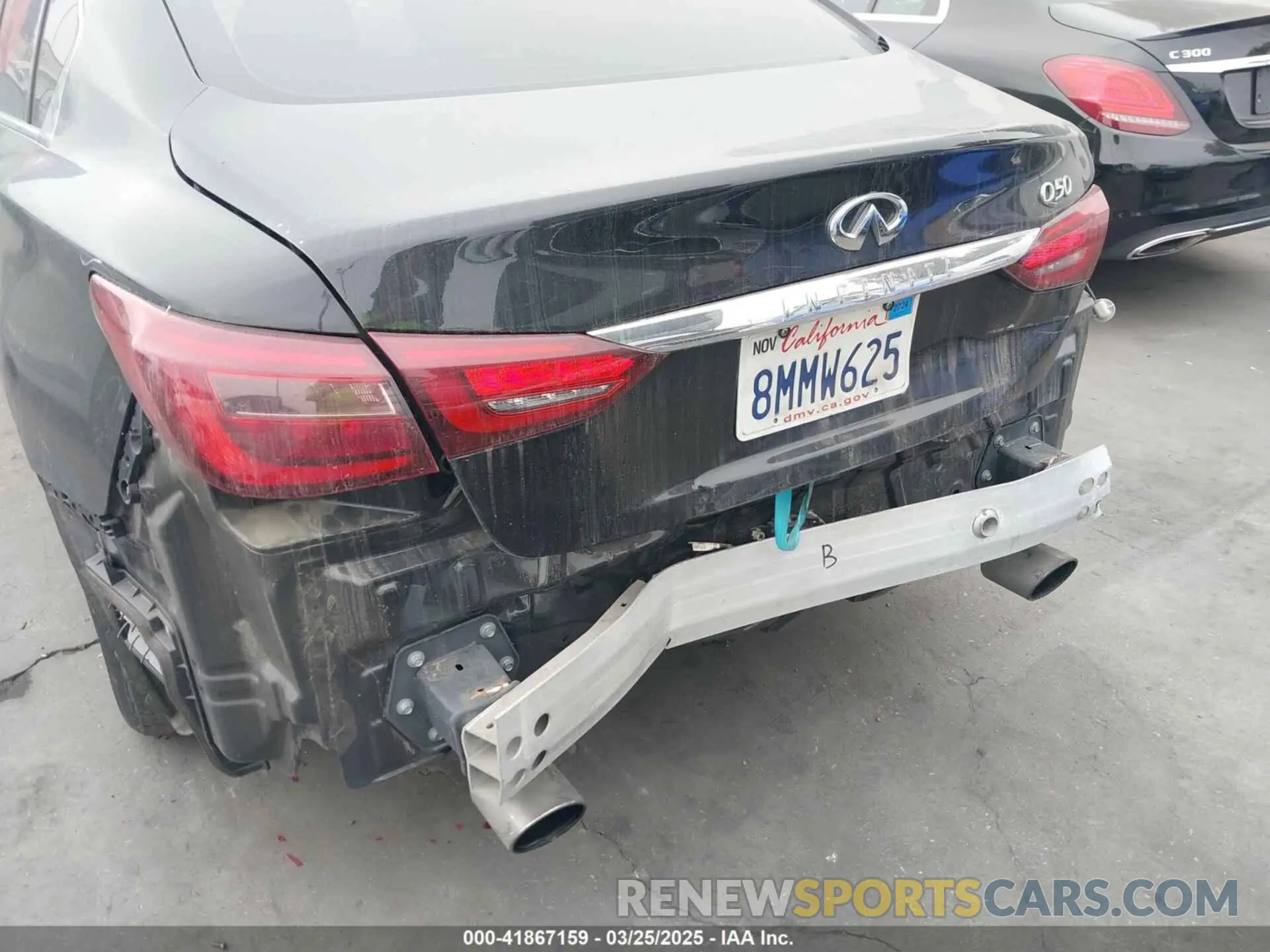 6 fotografías del automóvil dañado JN1EV7AP5LM200433 INFINITI Q50 2020