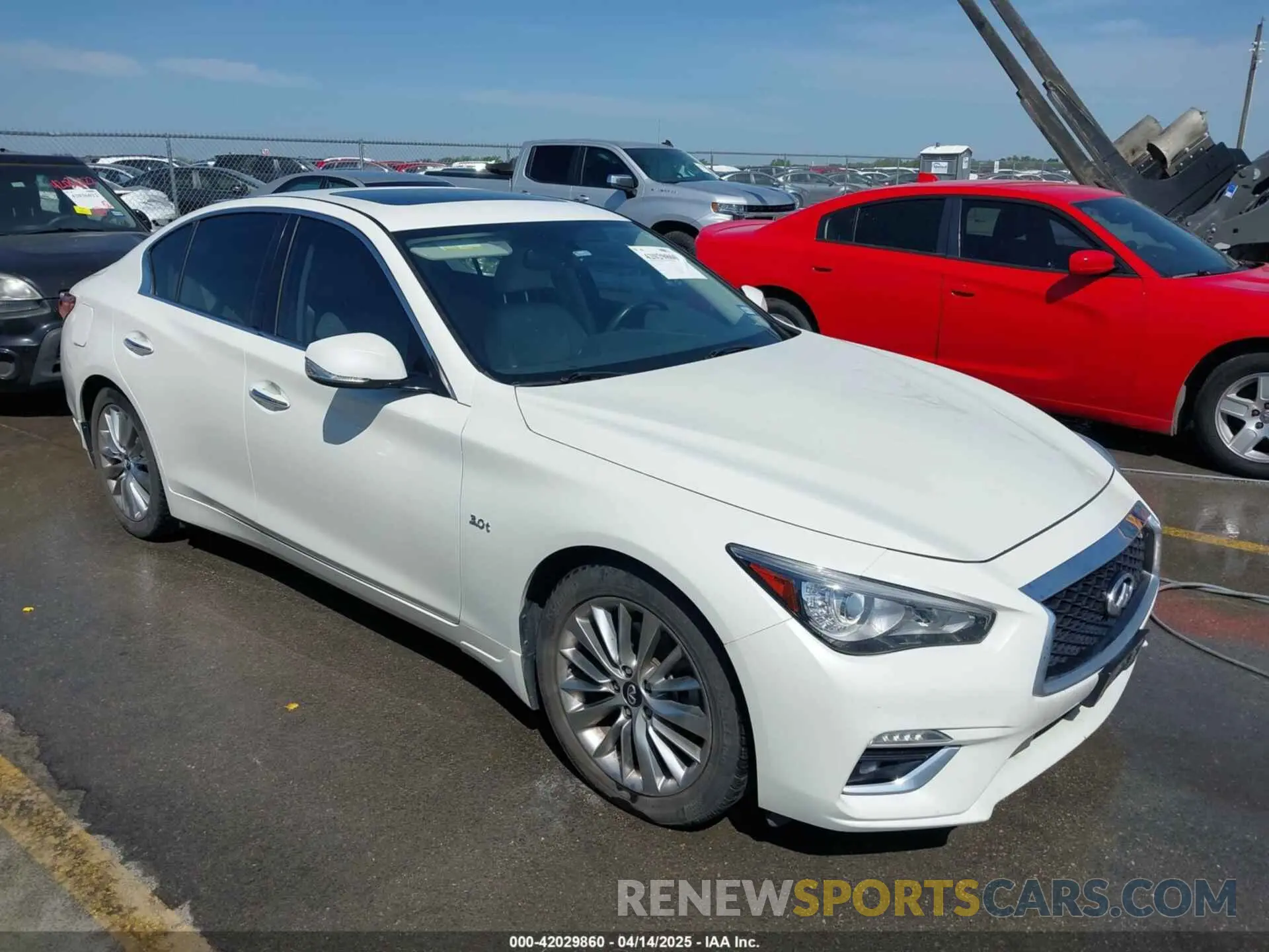1 fotografías del automóvil dañado JN1EV7AP5LM206023 INFINITI Q50 2020