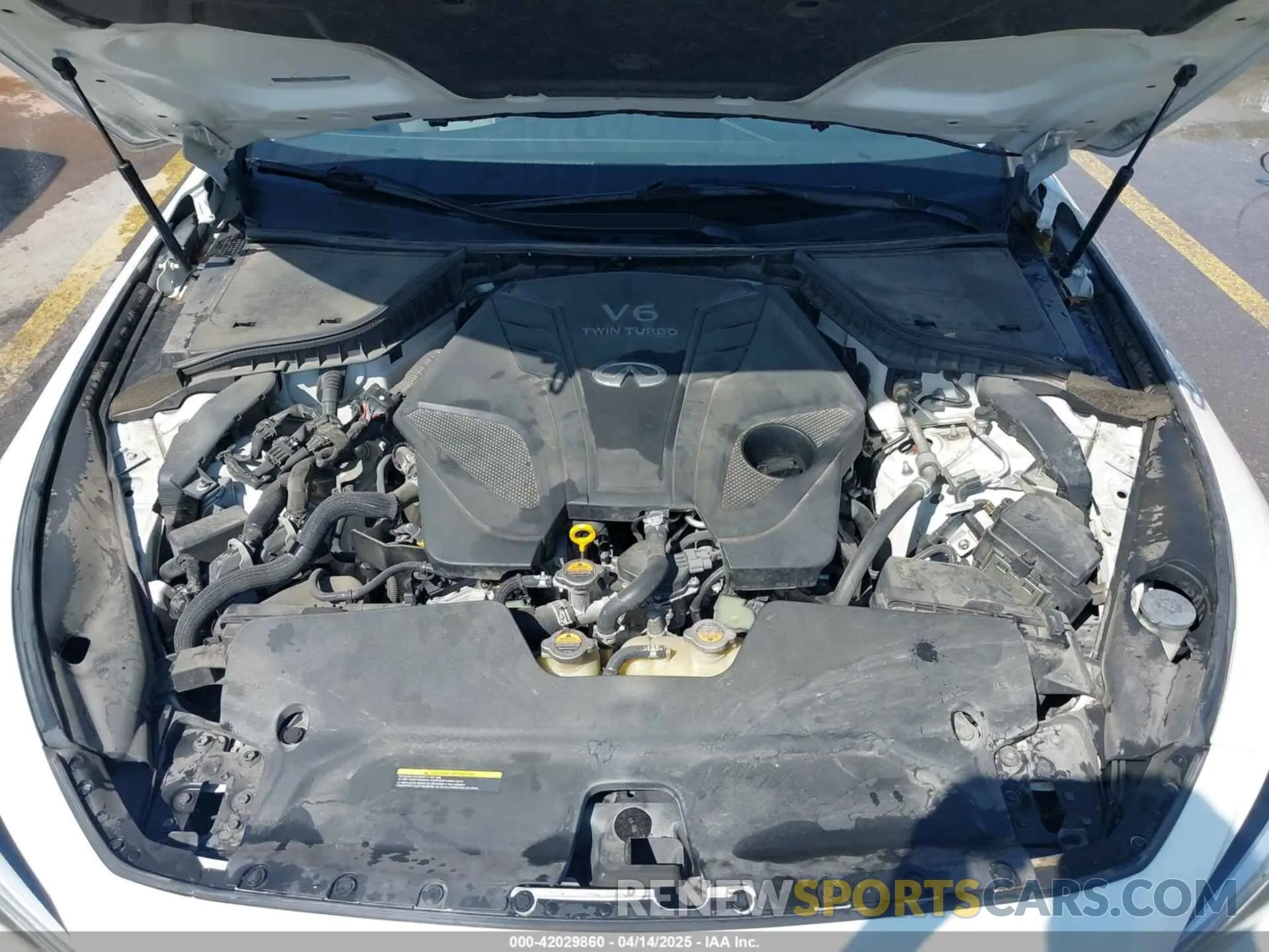 10 fotografías del automóvil dañado JN1EV7AP5LM206023 INFINITI Q50 2020