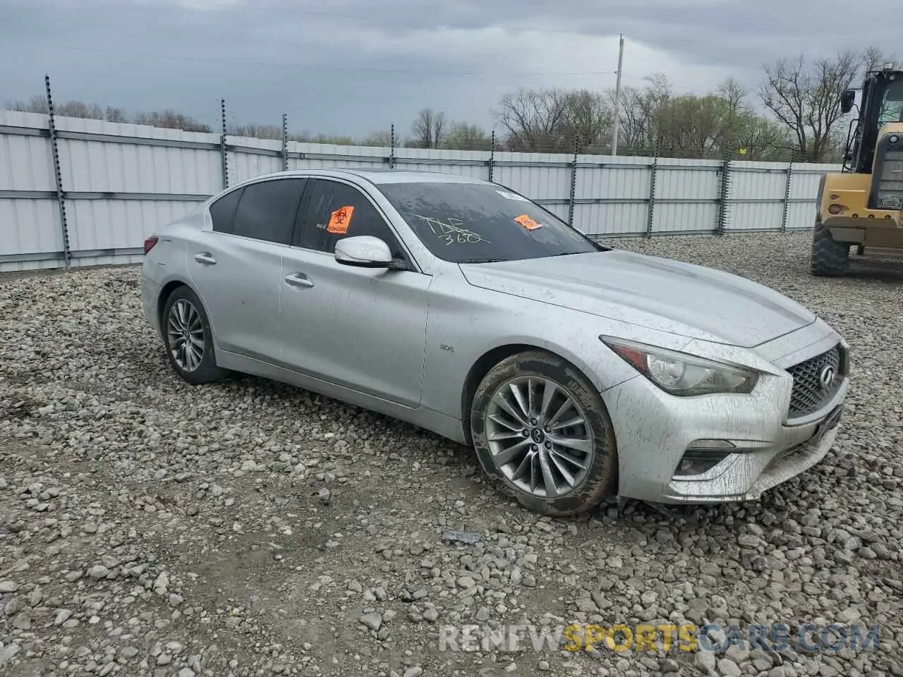 4 fotografías del automóvil dañado JN1EV7AP5LM206278 INFINITI Q50 2020