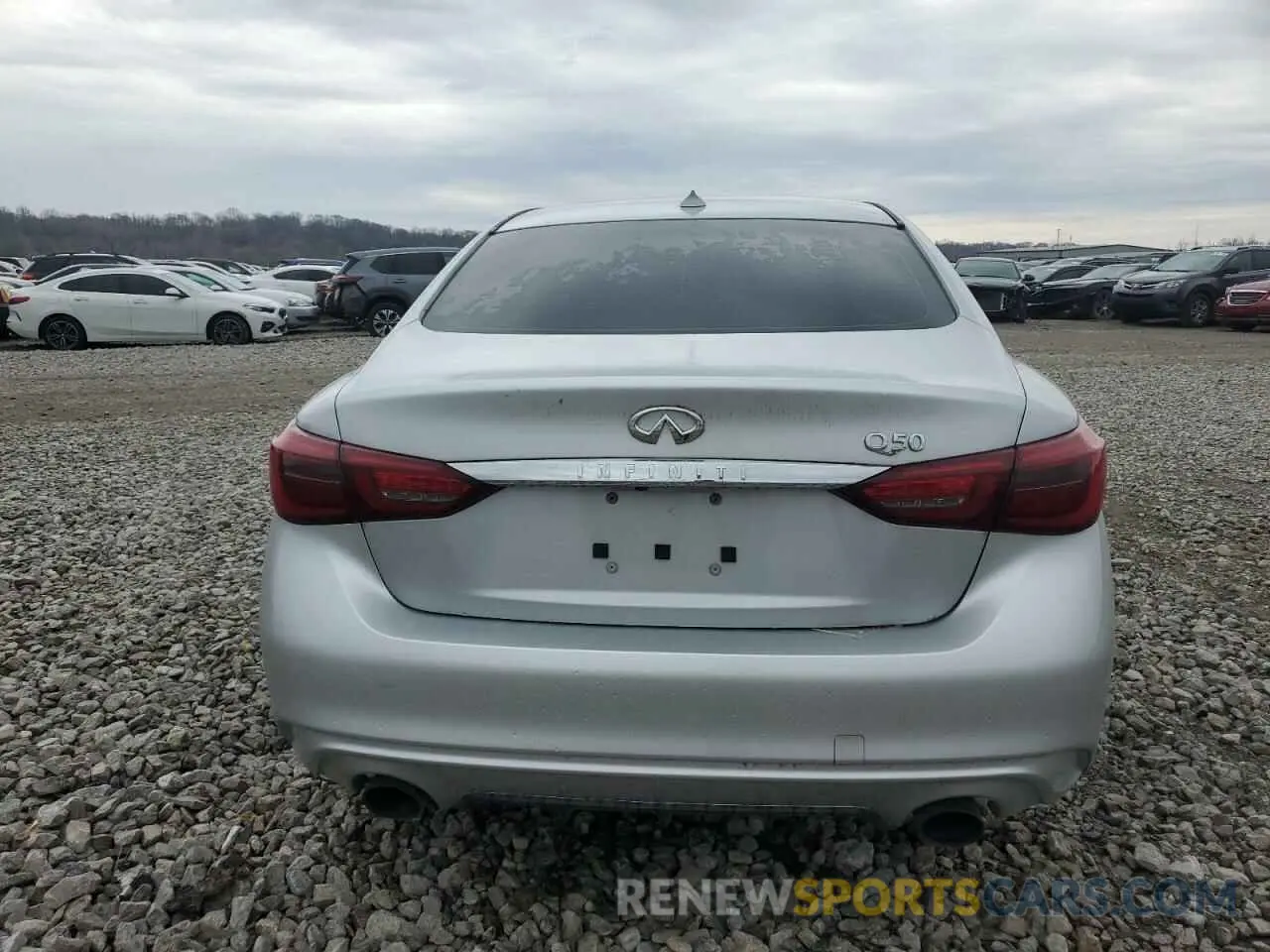 6 fotografías del automóvil dañado JN1EV7AP5LM206278 INFINITI Q50 2020
