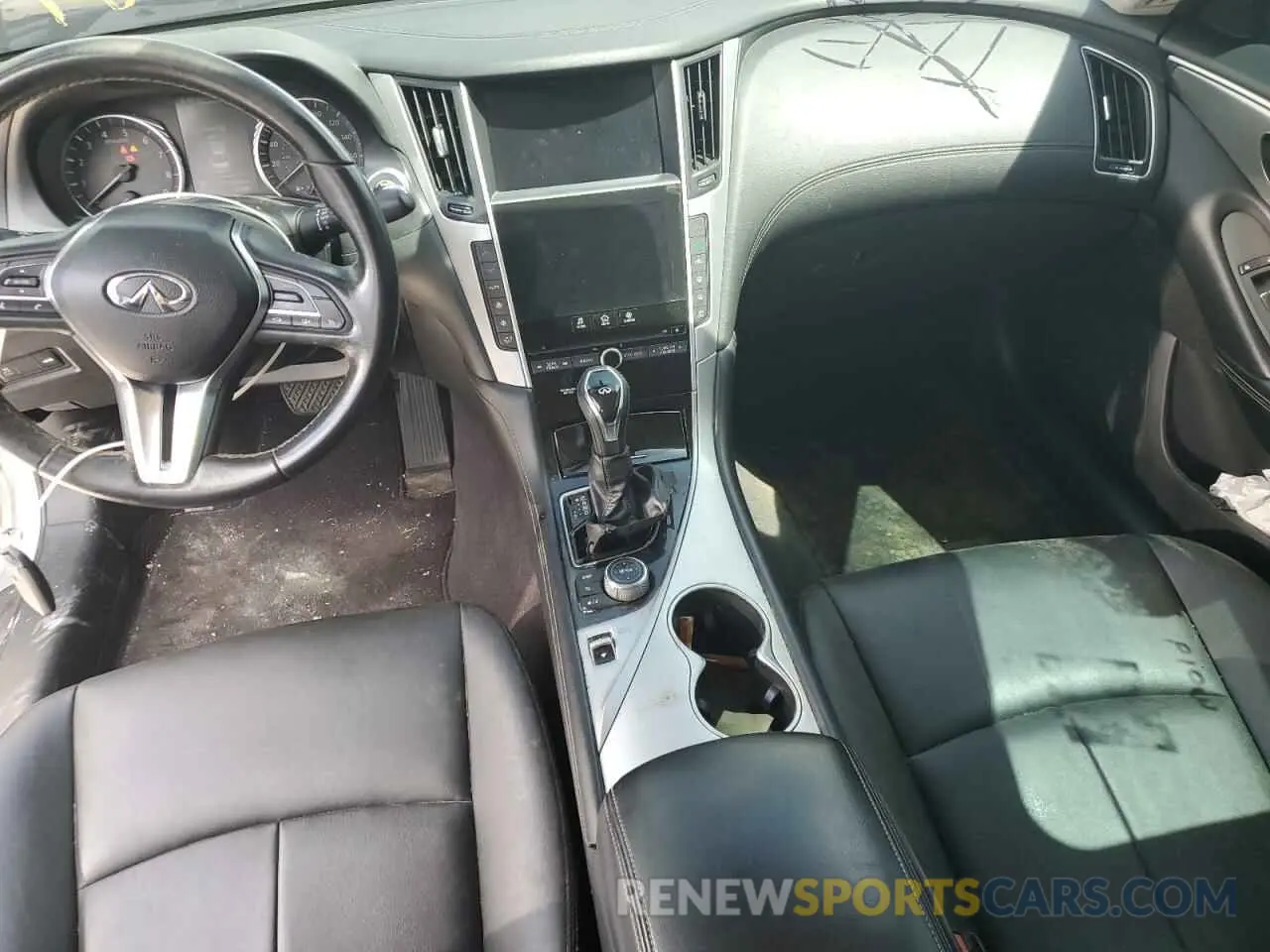 8 fotografías del automóvil dañado JN1EV7AP5LM206278 INFINITI Q50 2020