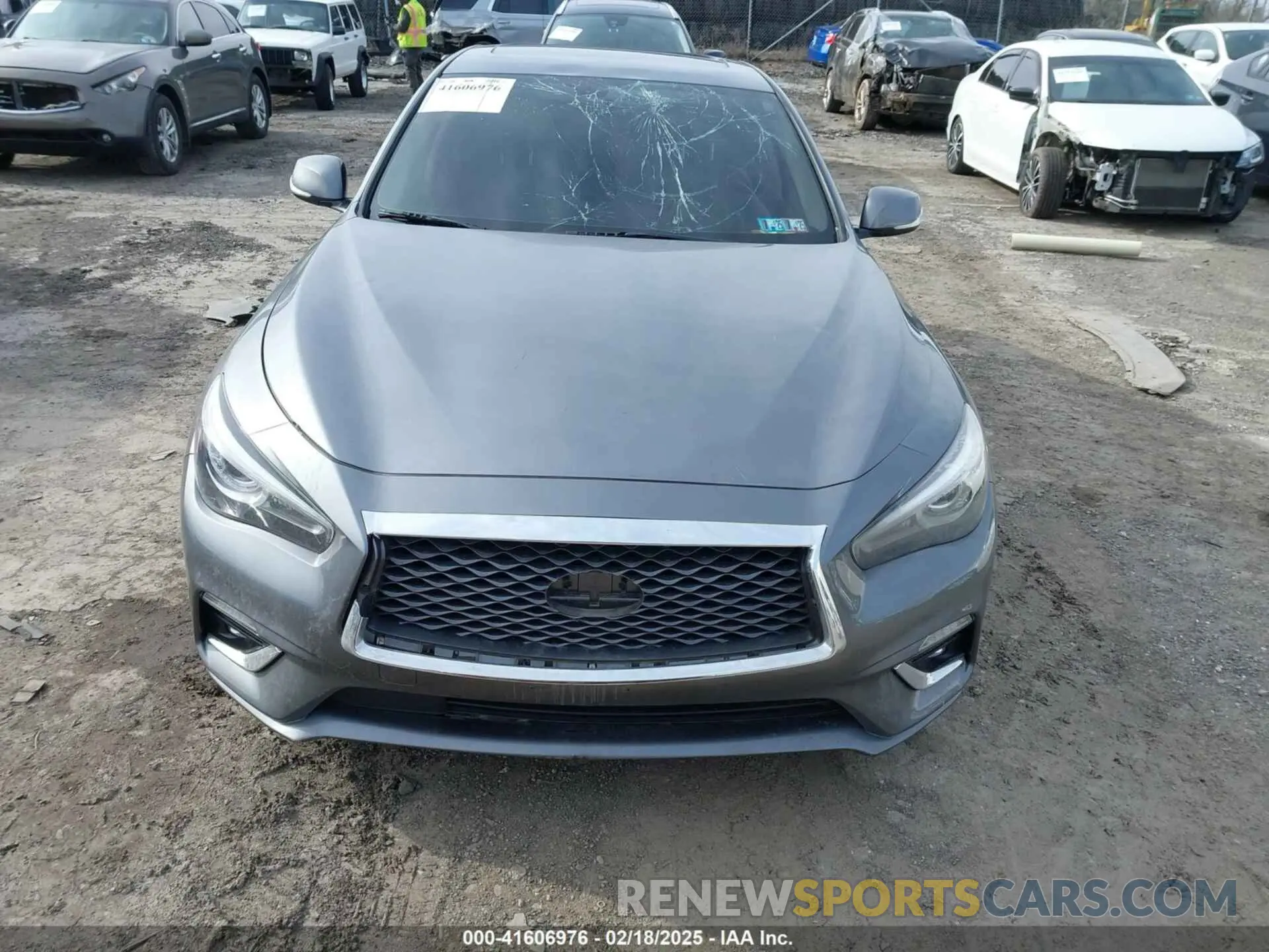 11 fotografías del automóvil dañado JN1EV7AP5LM206300 INFINITI Q50 2020