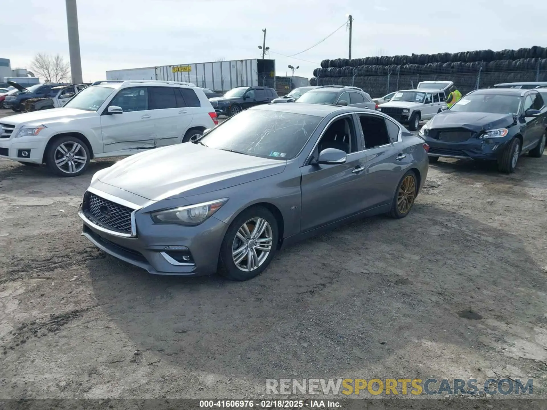 2 fotografías del automóvil dañado JN1EV7AP5LM206300 INFINITI Q50 2020
