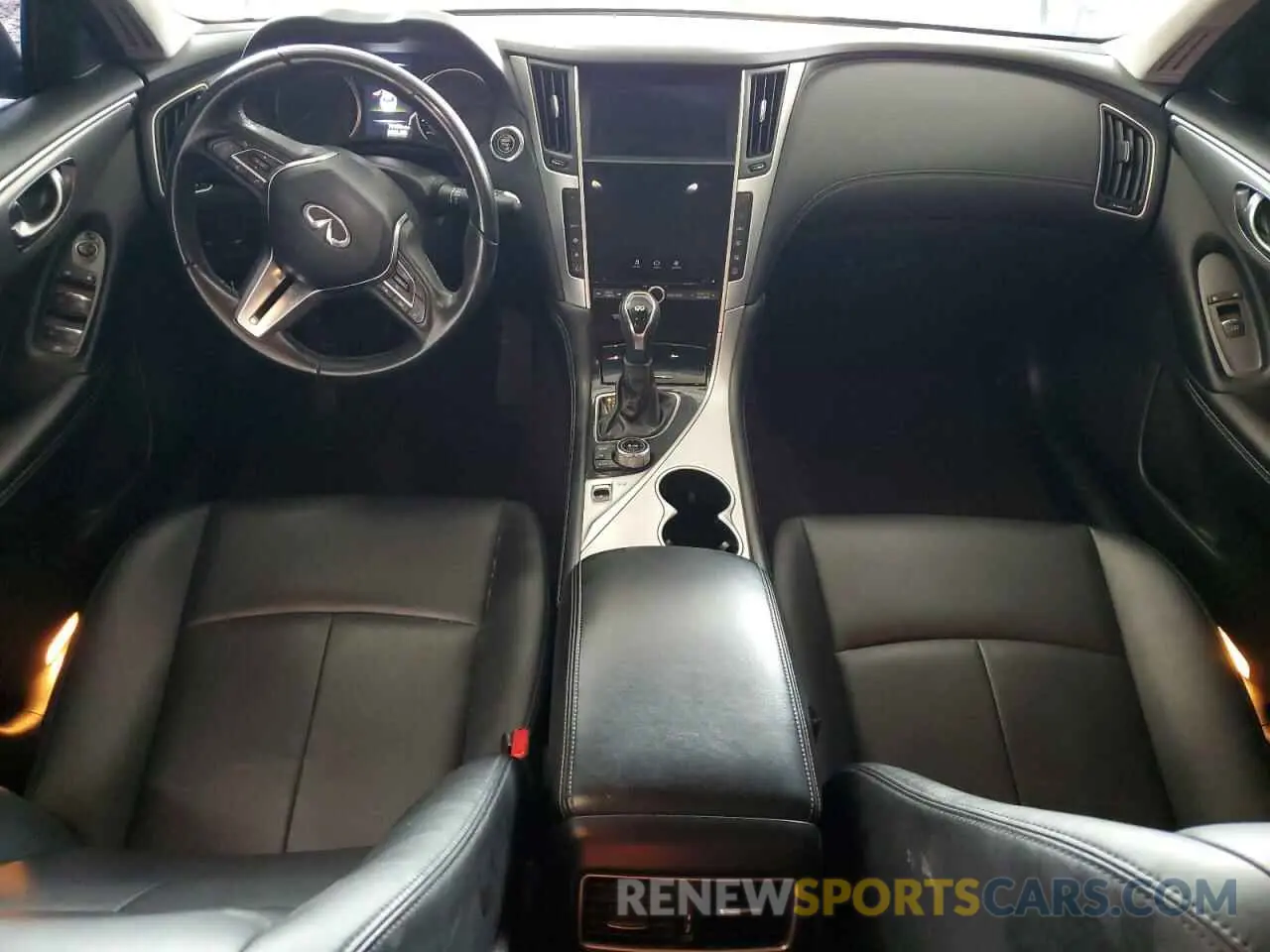 8 fotografías del automóvil dañado JN1EV7AP5LM206636 INFINITI Q50 2020