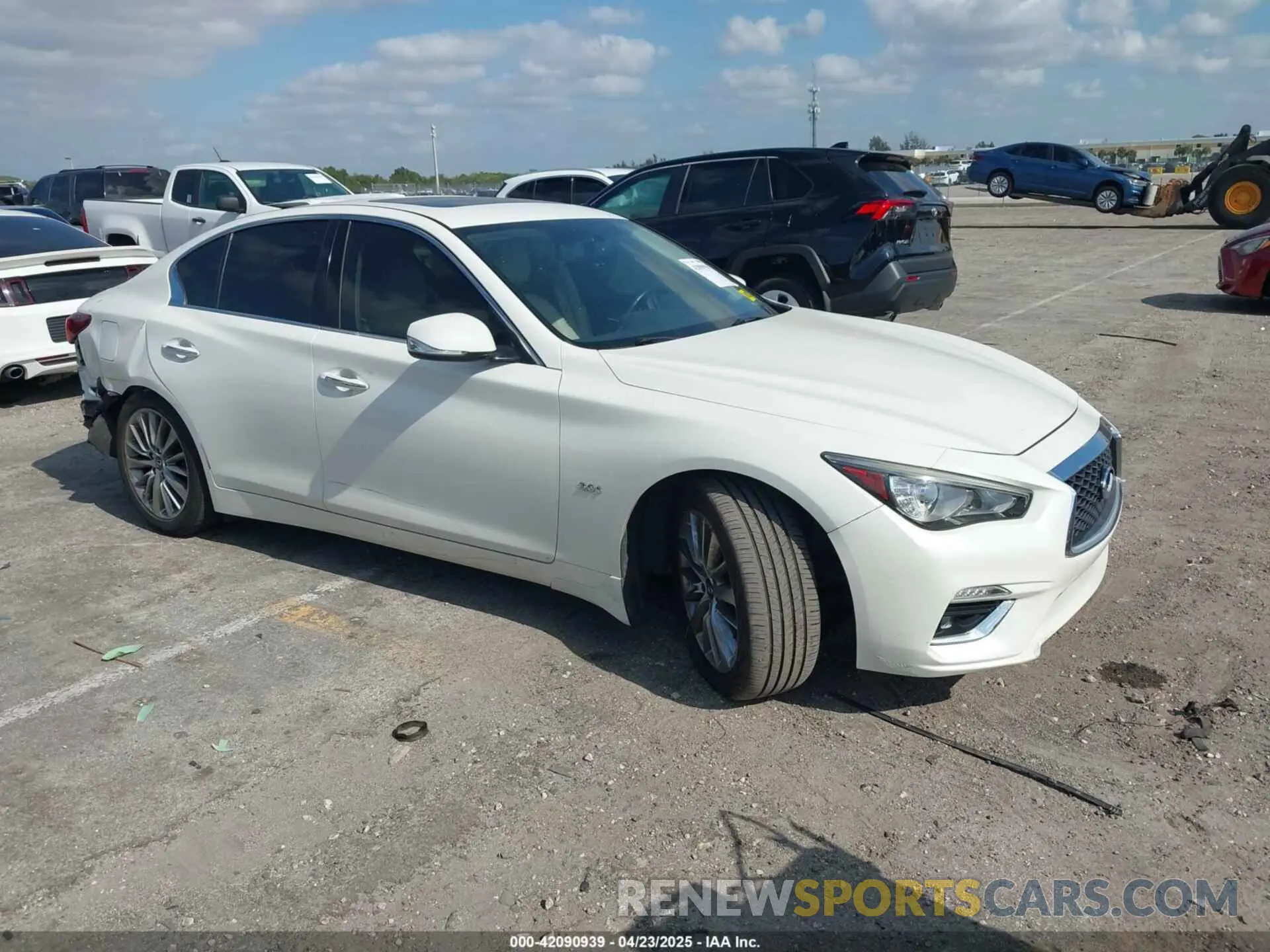 1 fotografías del automóvil dañado JN1EV7AP6LM201462 INFINITI Q50 2020