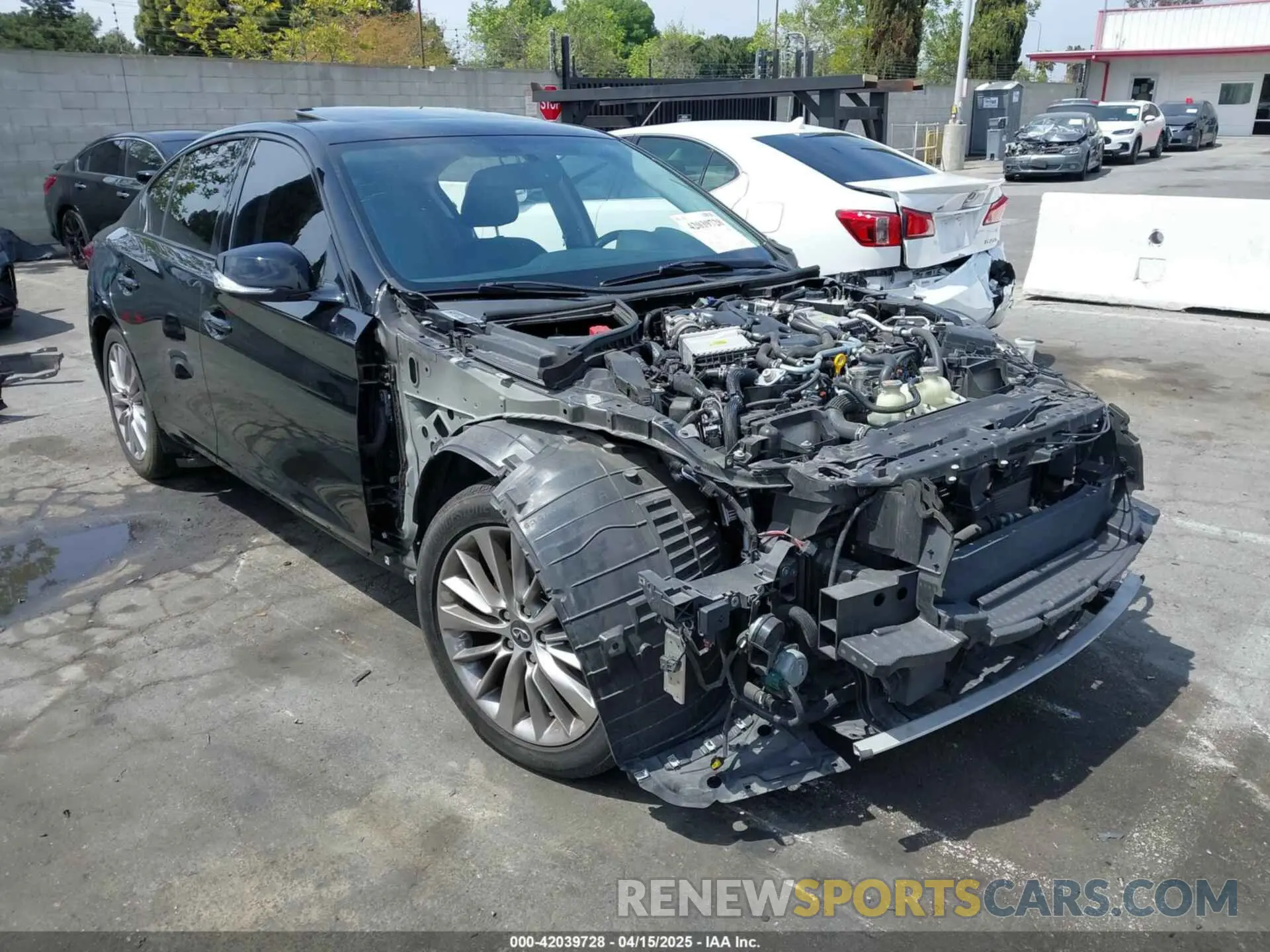 1 fotografías del automóvil dañado JN1EV7AP6LM204443 INFINITI Q50 2020
