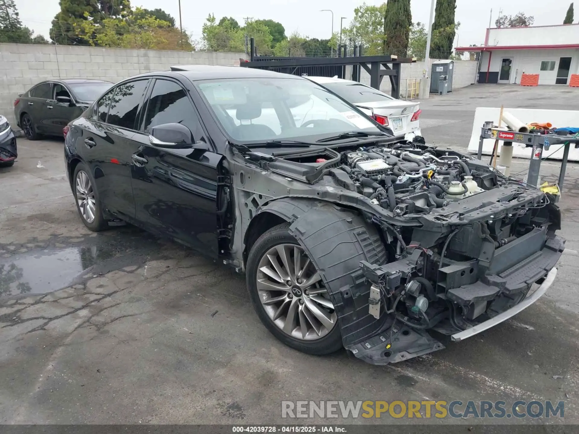 13 fotografías del automóvil dañado JN1EV7AP6LM204443 INFINITI Q50 2020