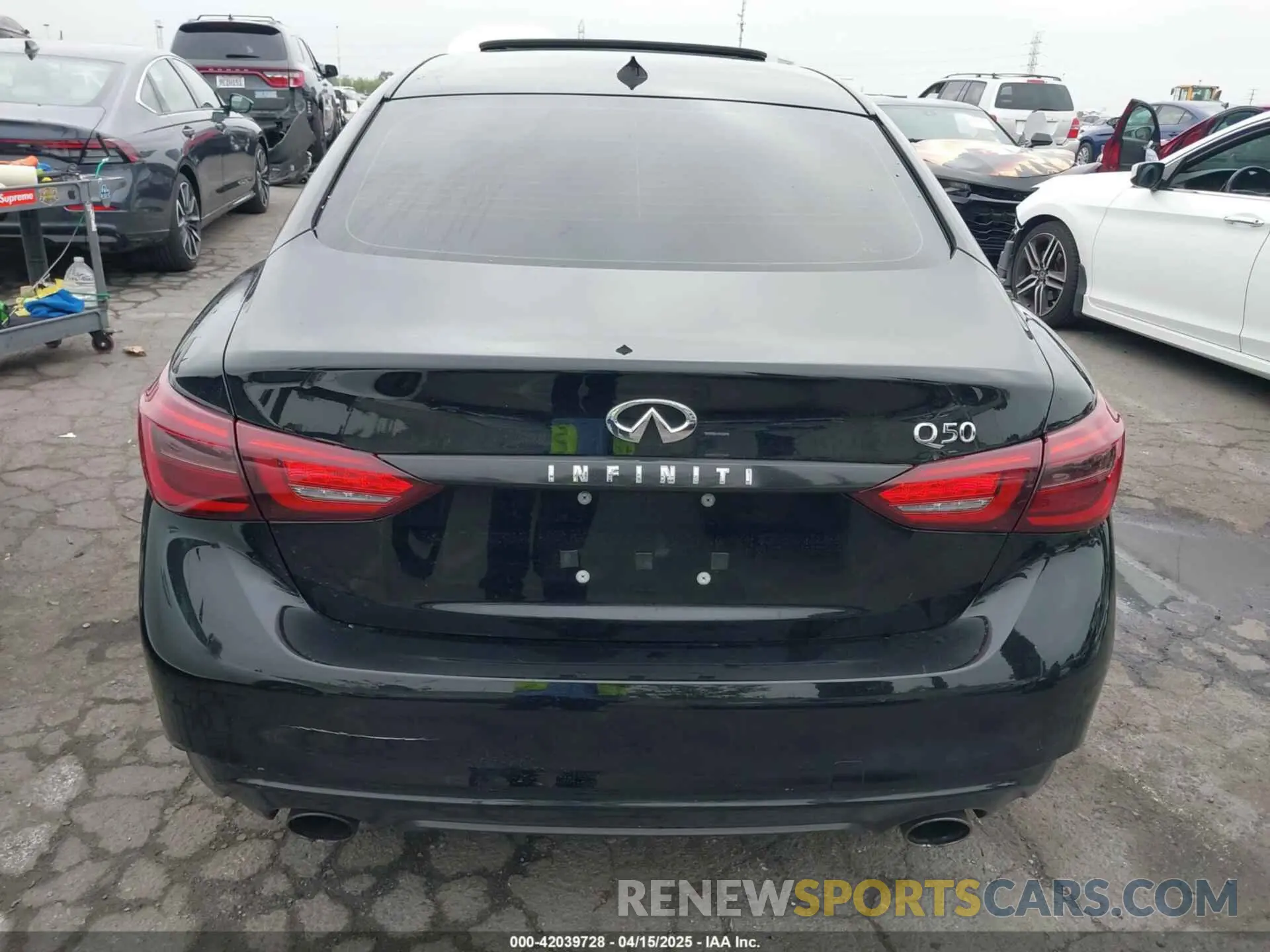 16 fotografías del automóvil dañado JN1EV7AP6LM204443 INFINITI Q50 2020