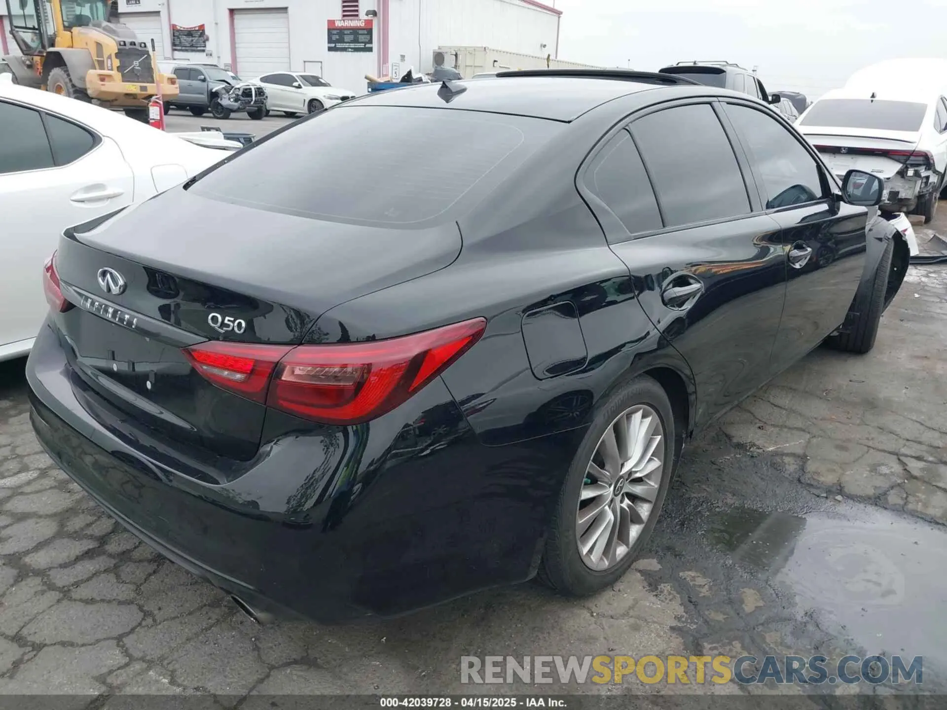 4 fotografías del automóvil dañado JN1EV7AP6LM204443 INFINITI Q50 2020