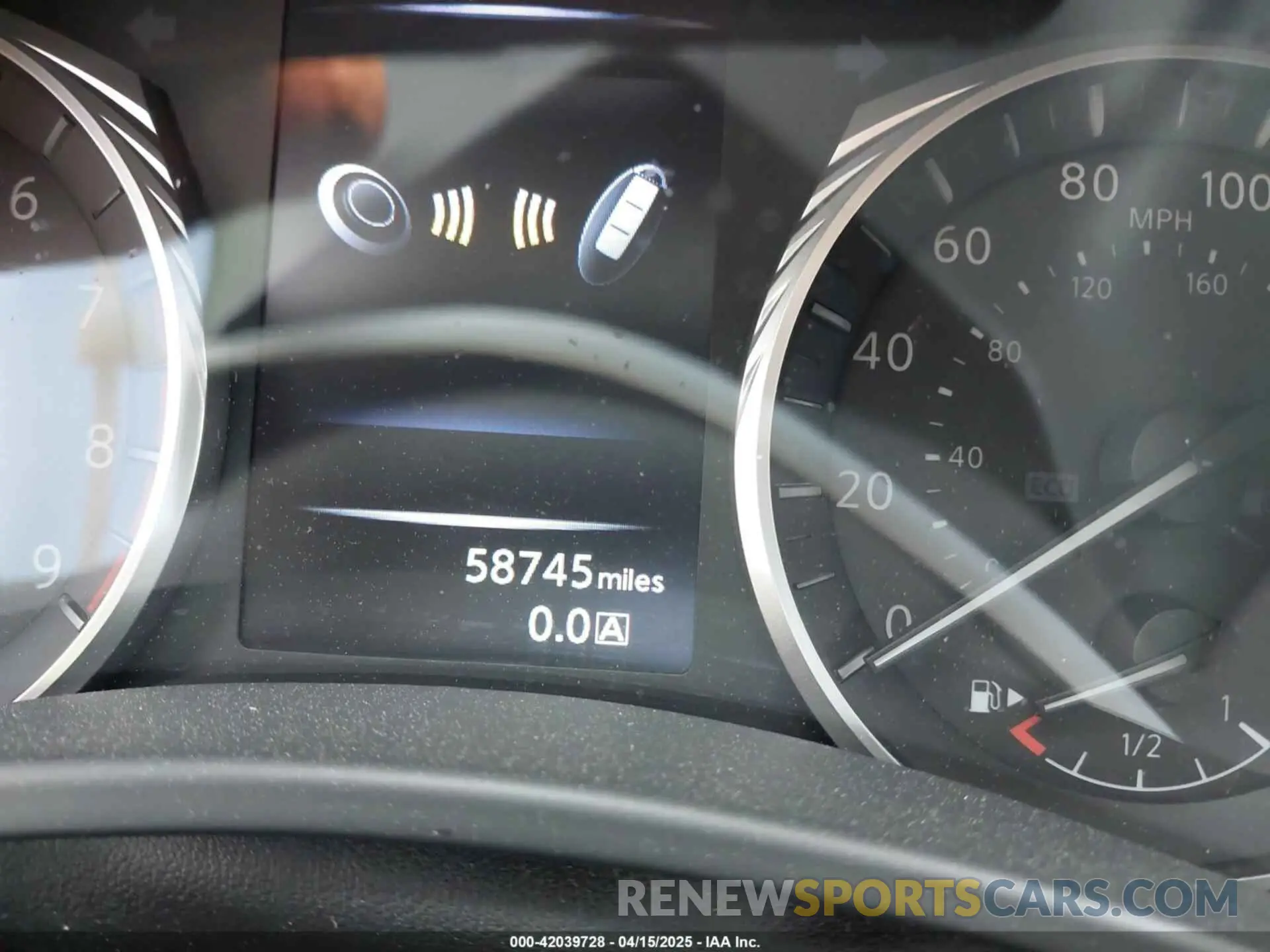 7 fotografías del automóvil dañado JN1EV7AP6LM204443 INFINITI Q50 2020