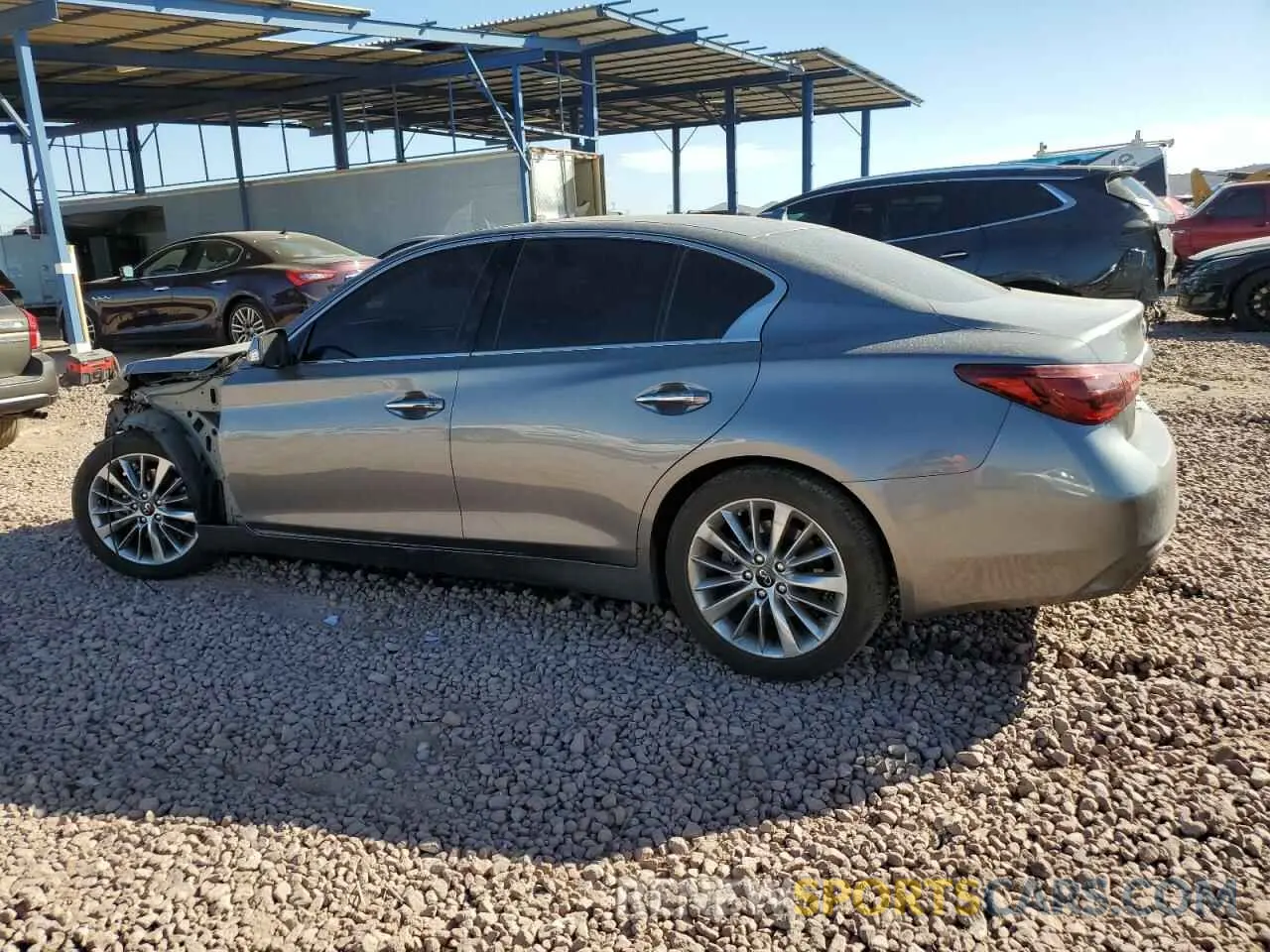 2 fotografías del automóvil dañado JN1EV7AP6LM205821 INFINITI Q50 2020