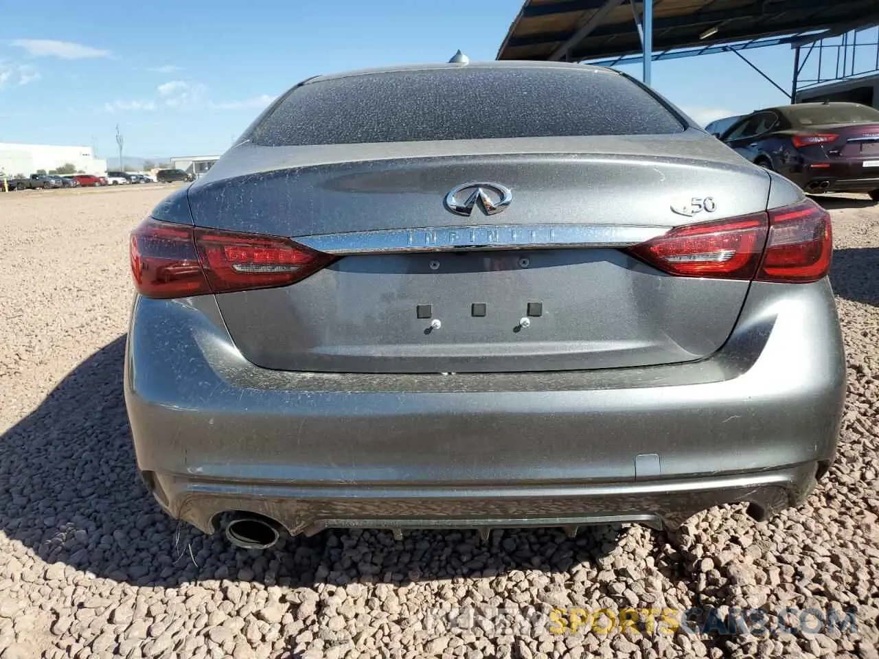 6 fotografías del automóvil dañado JN1EV7AP6LM205821 INFINITI Q50 2020