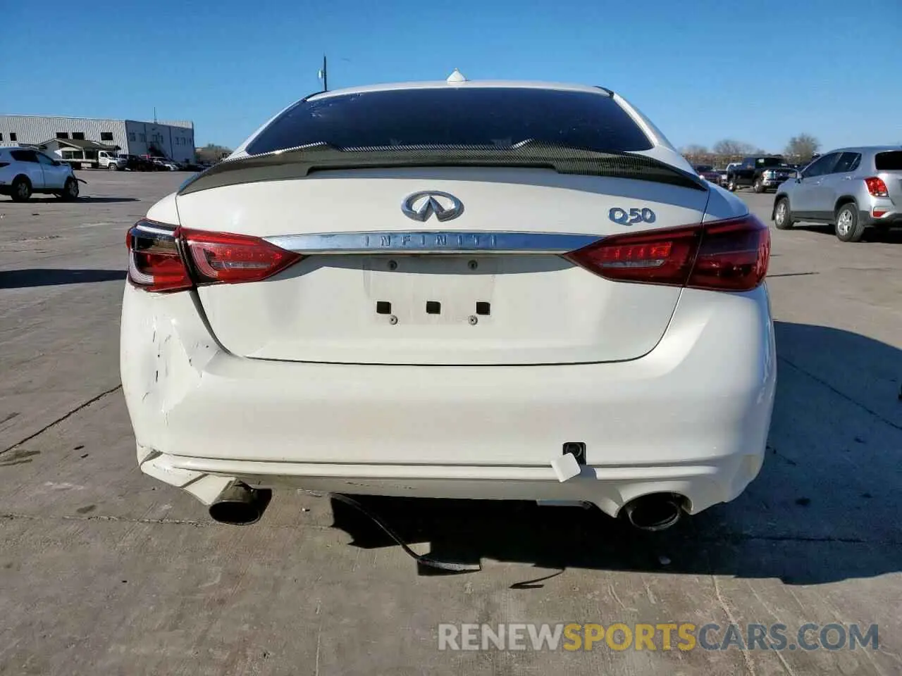 6 fotografías del automóvil dañado JN1EV7AP6LM206273 INFINITI Q50 2020