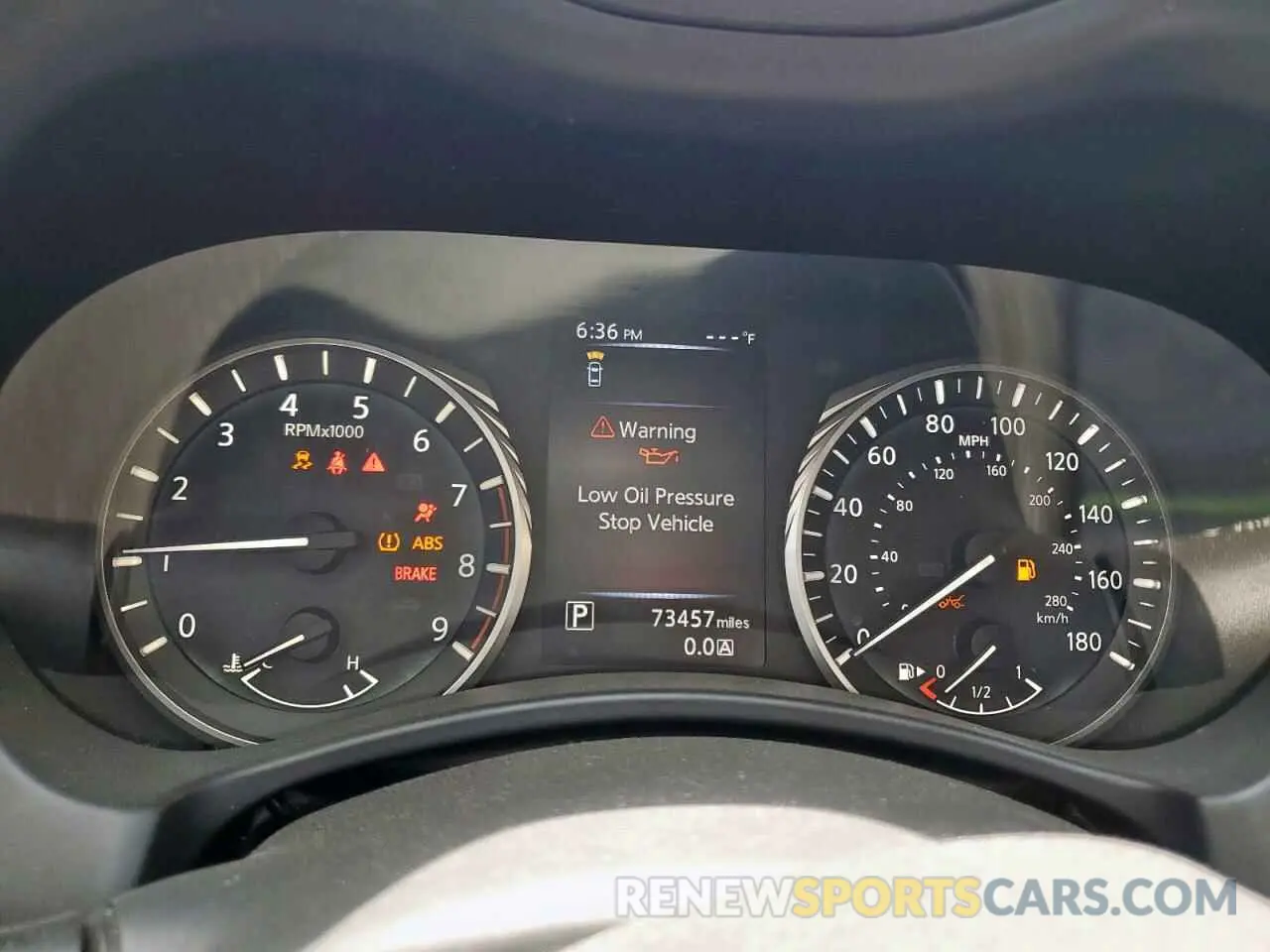 9 fotografías del automóvil dañado JN1EV7AP6LM206273 INFINITI Q50 2020