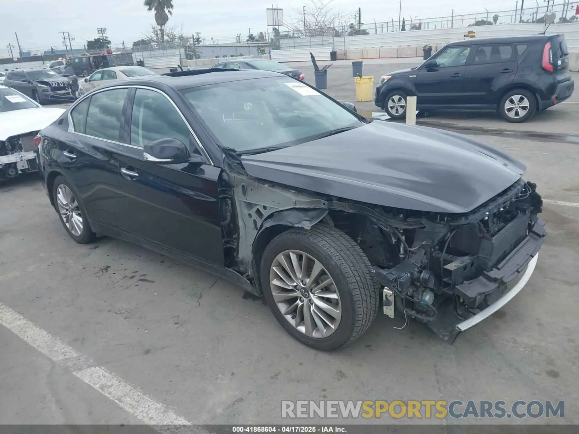 1 fotografías del automóvil dañado JN1EV7AP6LM206614 INFINITI Q50 2020