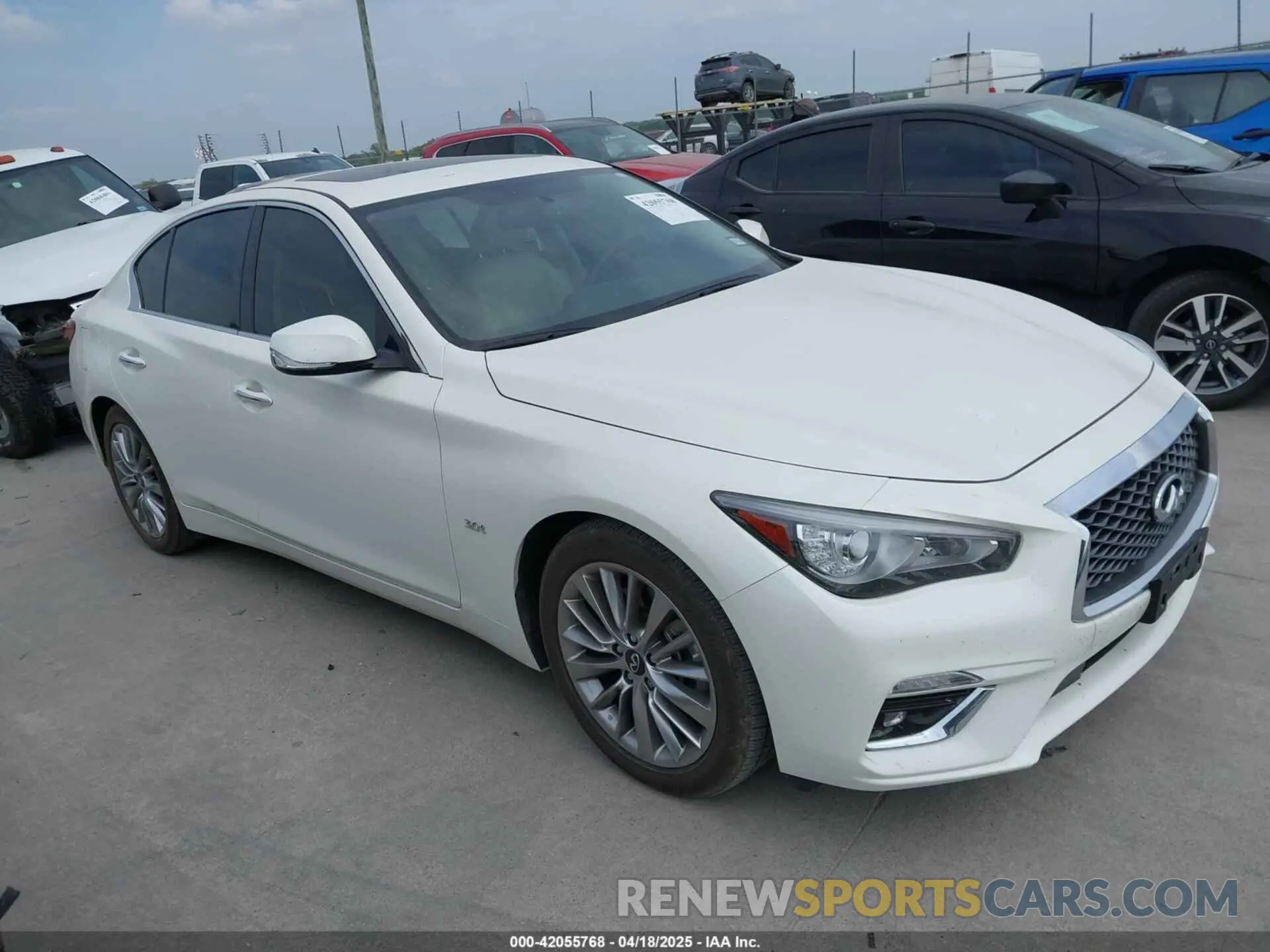 1 fotografías del automóvil dañado JN1EV7AP7LM201535 INFINITI Q50 2020
