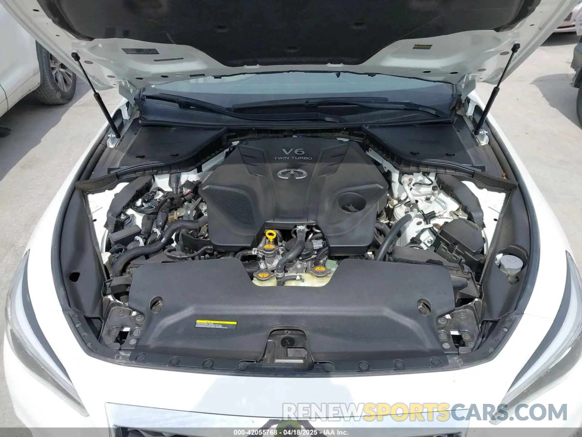 10 fotografías del automóvil dañado JN1EV7AP7LM201535 INFINITI Q50 2020