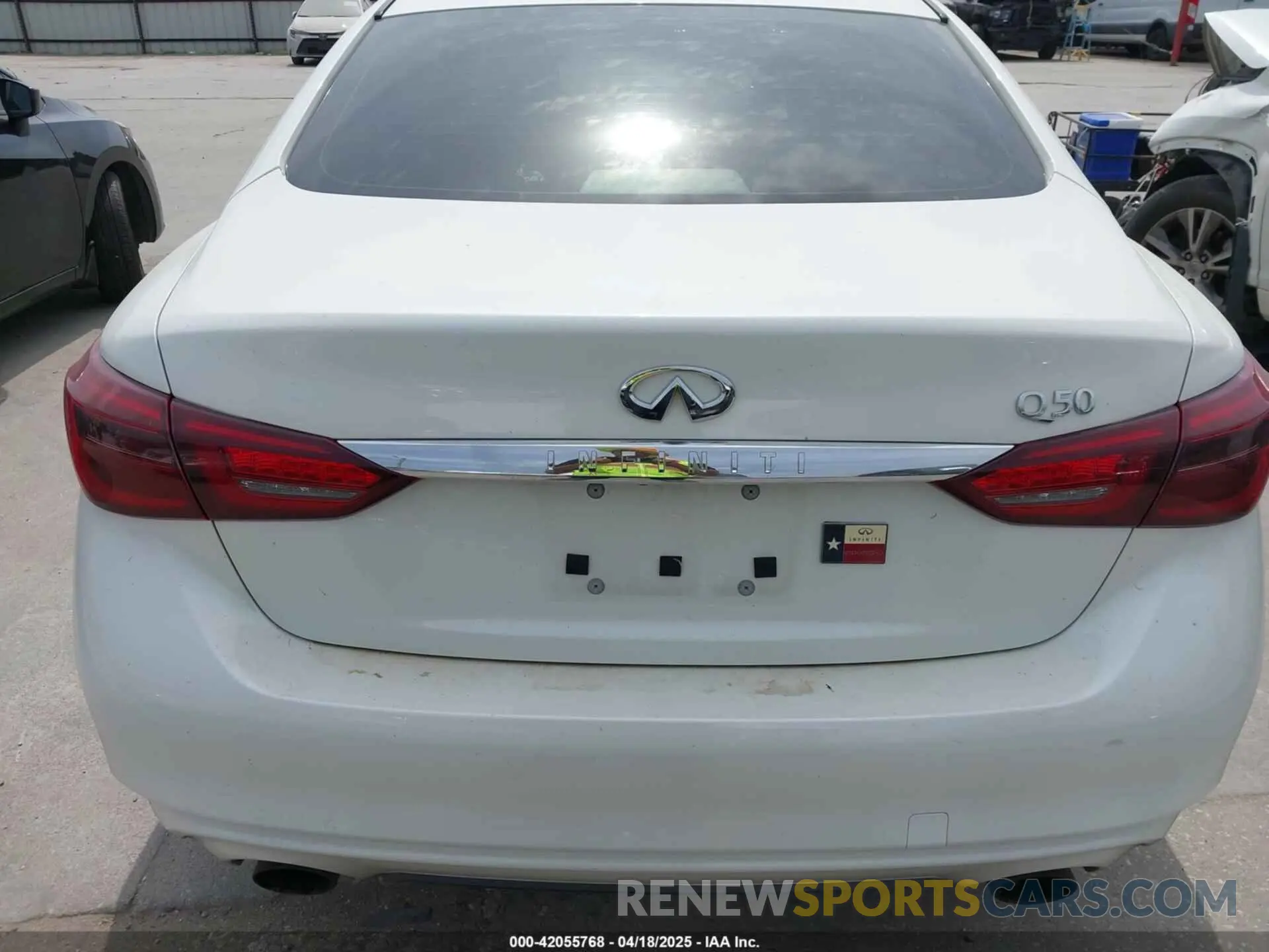 16 fotografías del automóvil dañado JN1EV7AP7LM201535 INFINITI Q50 2020