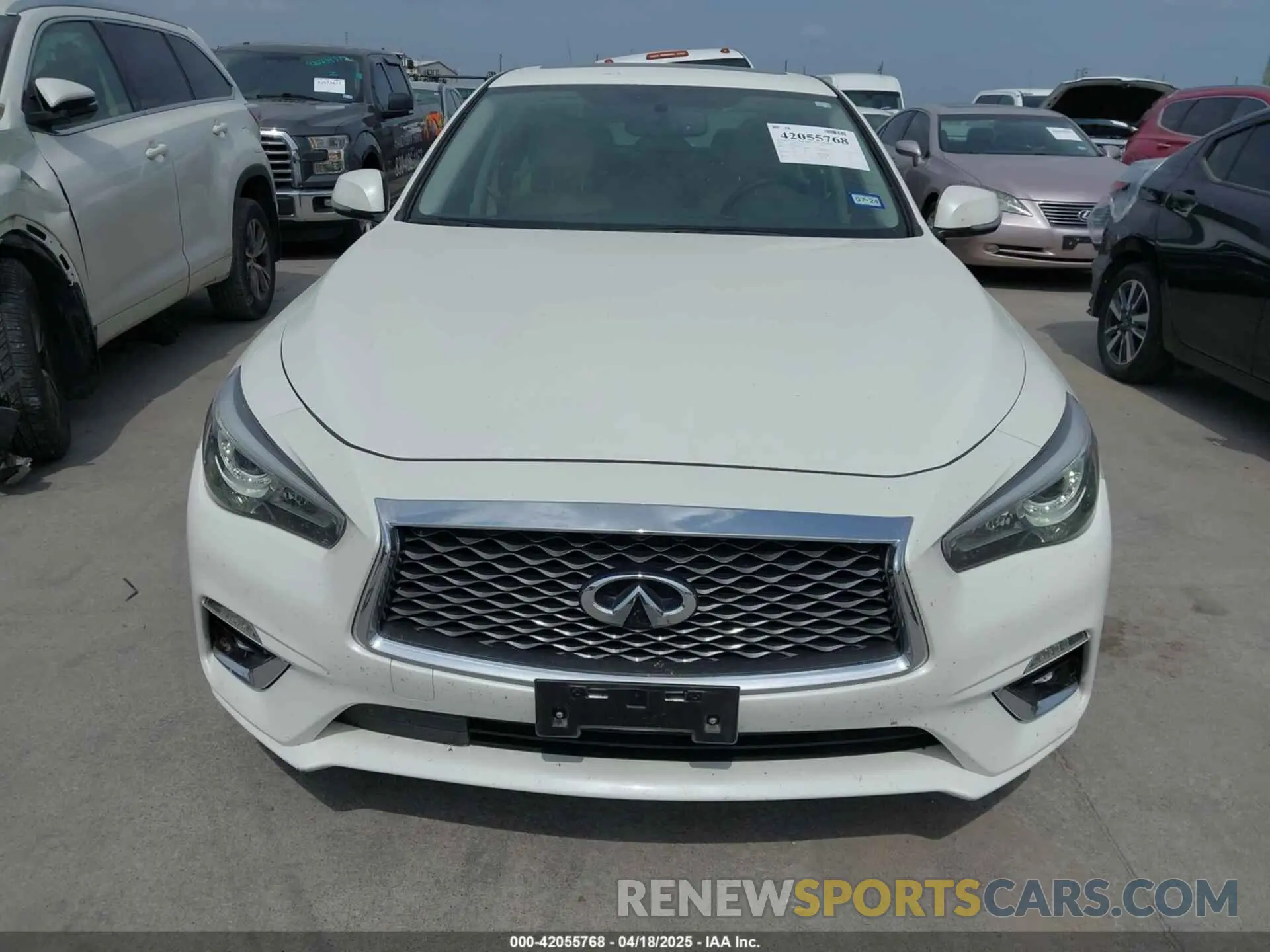 6 fotografías del automóvil dañado JN1EV7AP7LM201535 INFINITI Q50 2020