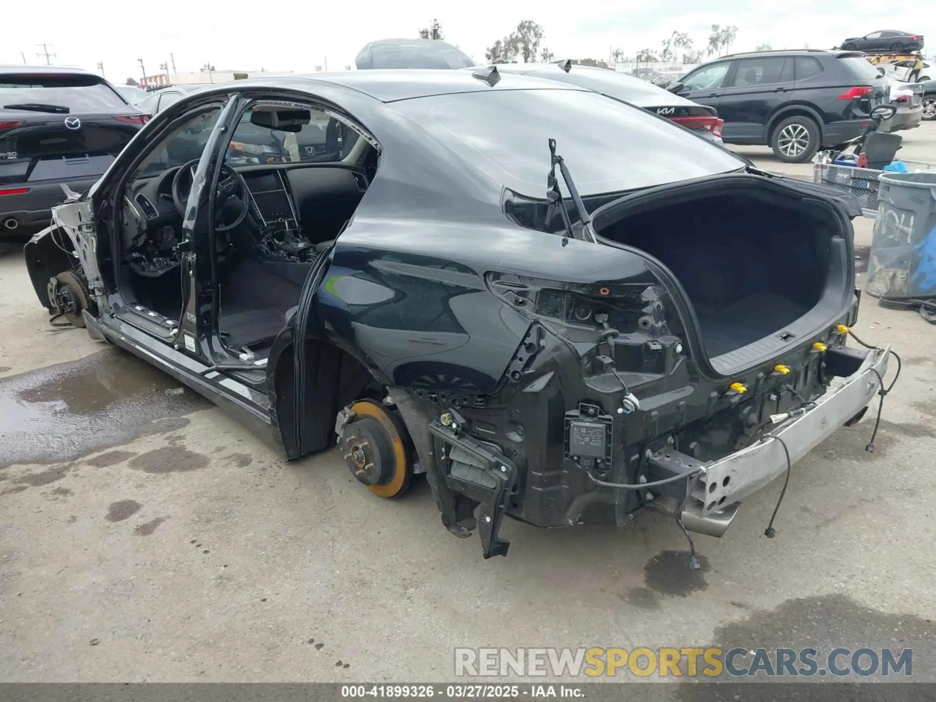3 fotografías del automóvil dañado JN1EV7AP7LM206931 INFINITI Q50 2020