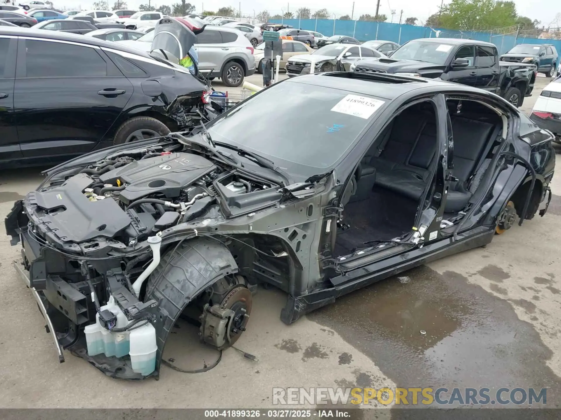 6 fotografías del automóvil dañado JN1EV7AP7LM206931 INFINITI Q50 2020