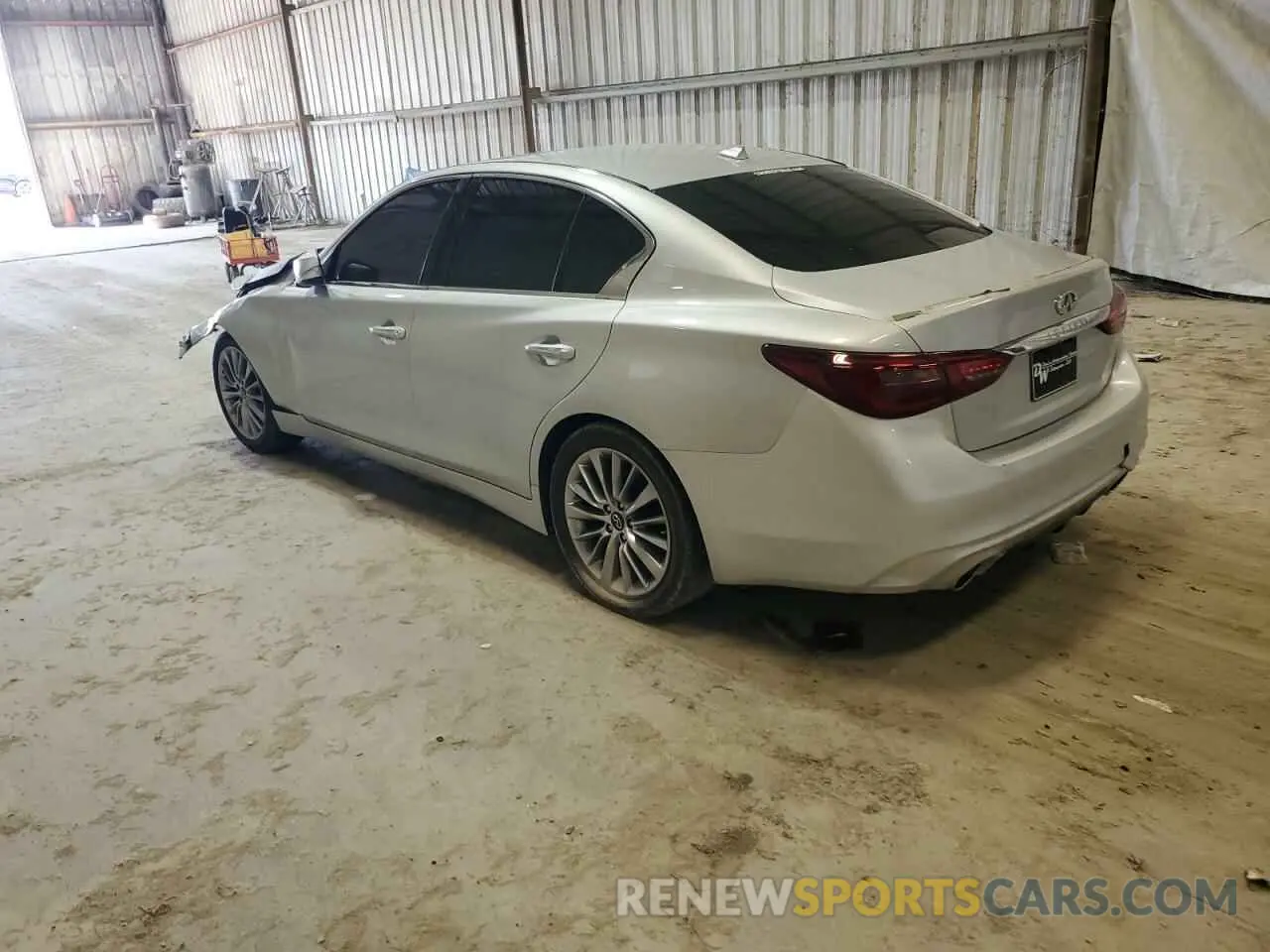 2 fotografías del automóvil dañado JN1EV7AP8LM205853 INFINITI Q50 2020