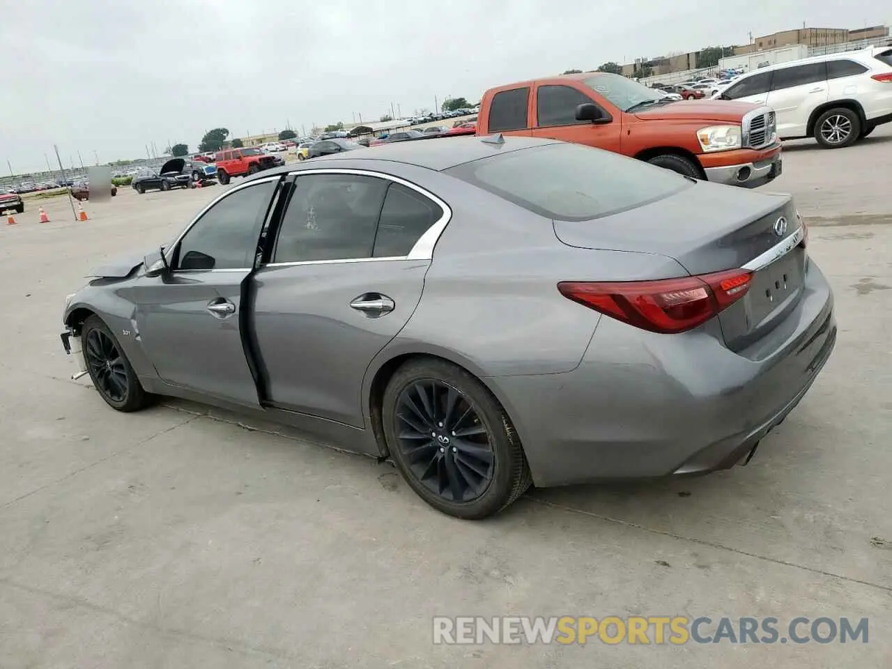 2 fotografías del automóvil dañado JN1EV7AP9LM202864 INFINITI Q50 2020
