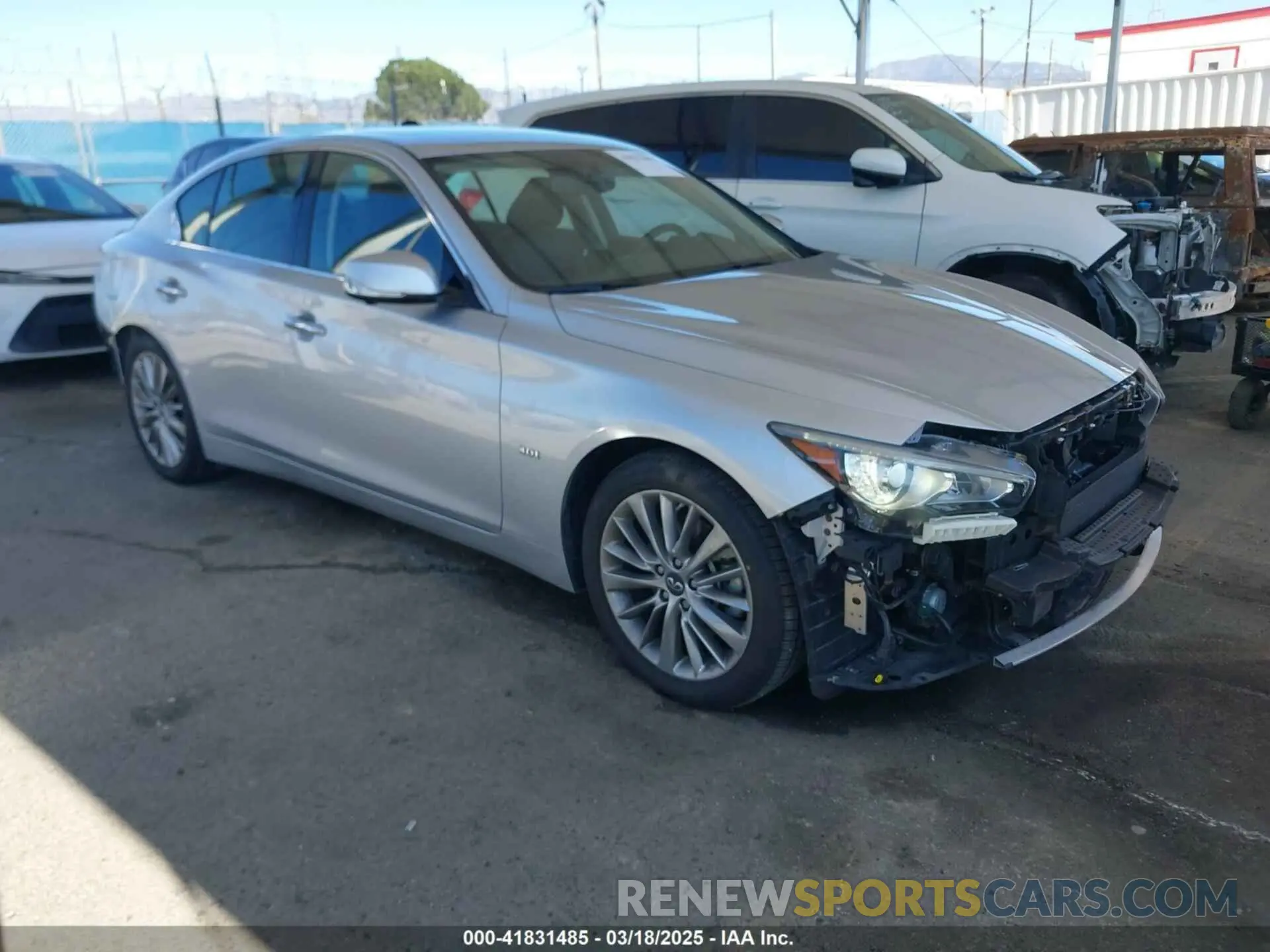 1 fotografías del automóvil dañado JN1EV7AP9LM203769 INFINITI Q50 2020