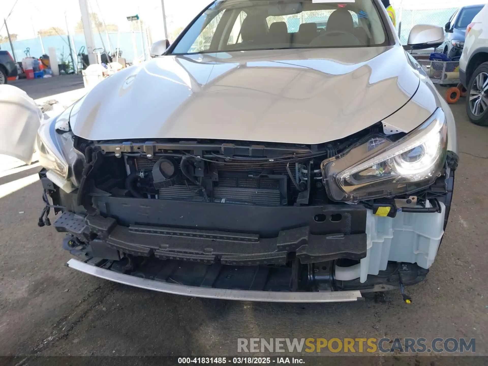 6 fotografías del automóvil dañado JN1EV7AP9LM203769 INFINITI Q50 2020