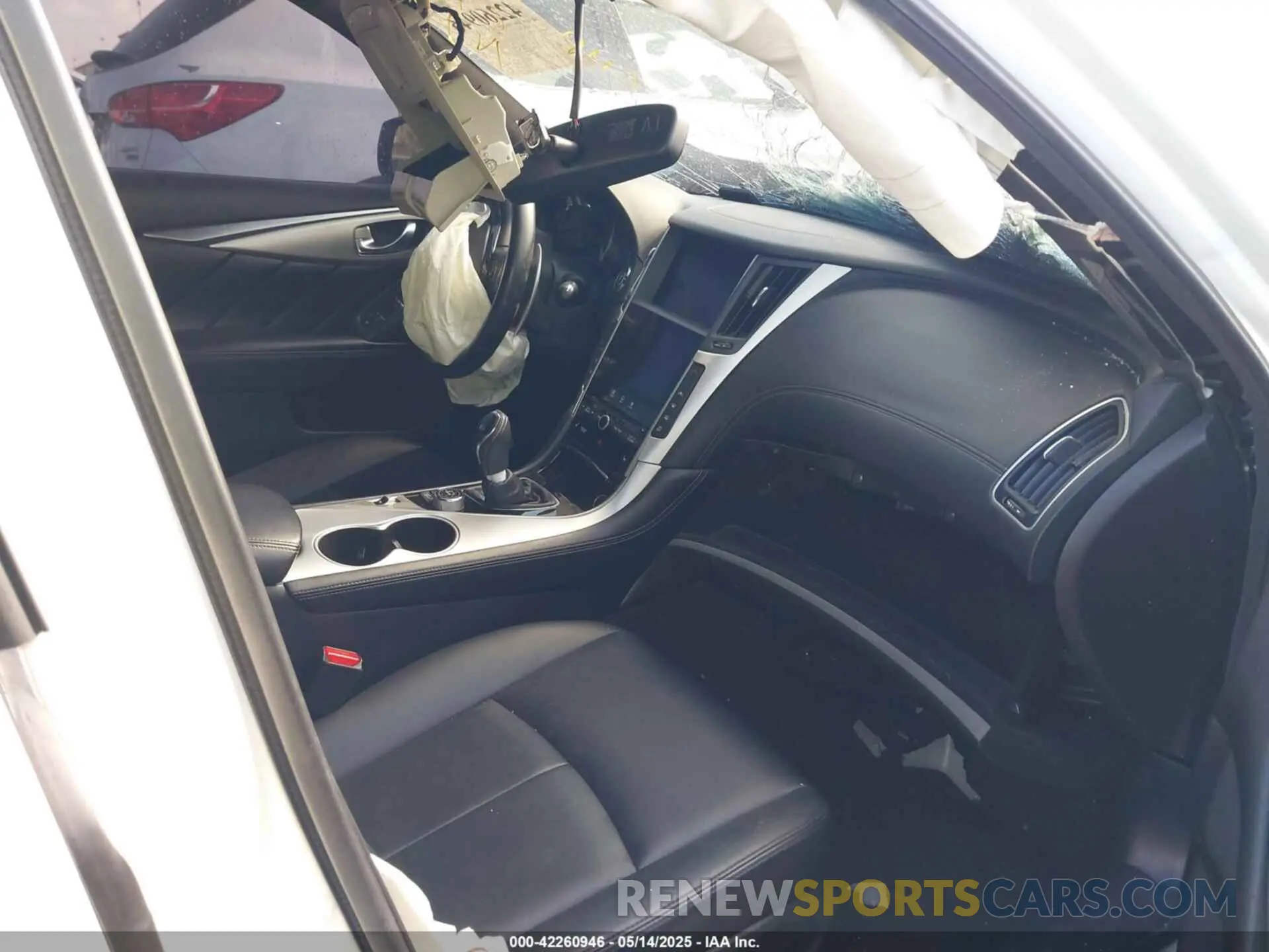 5 fotografías del automóvil dañado JN1EV7AP9LM203951 INFINITI Q50 2020