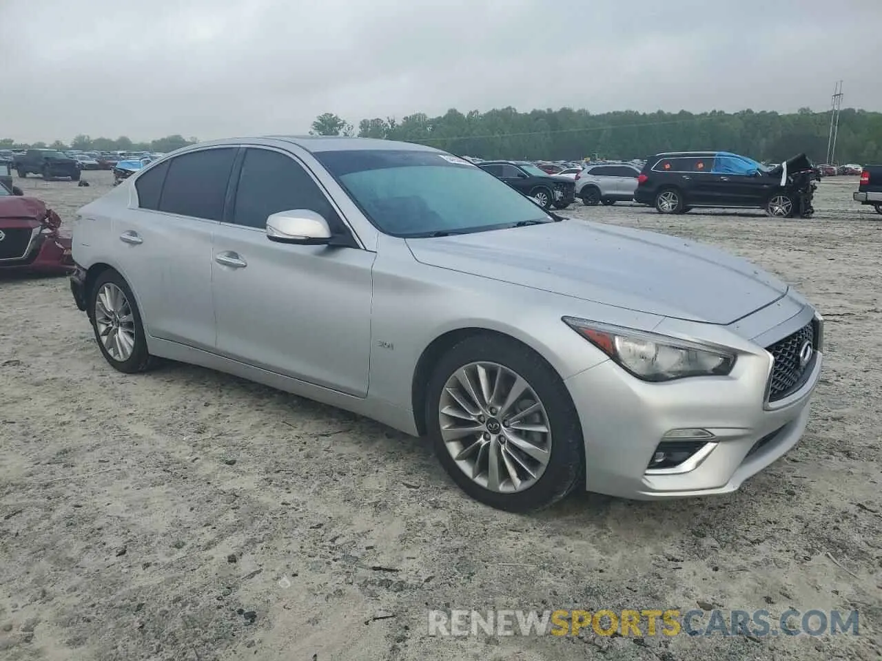 4 fotografías del automóvil dañado JN1EV7AP9LM206686 INFINITI Q50 2020