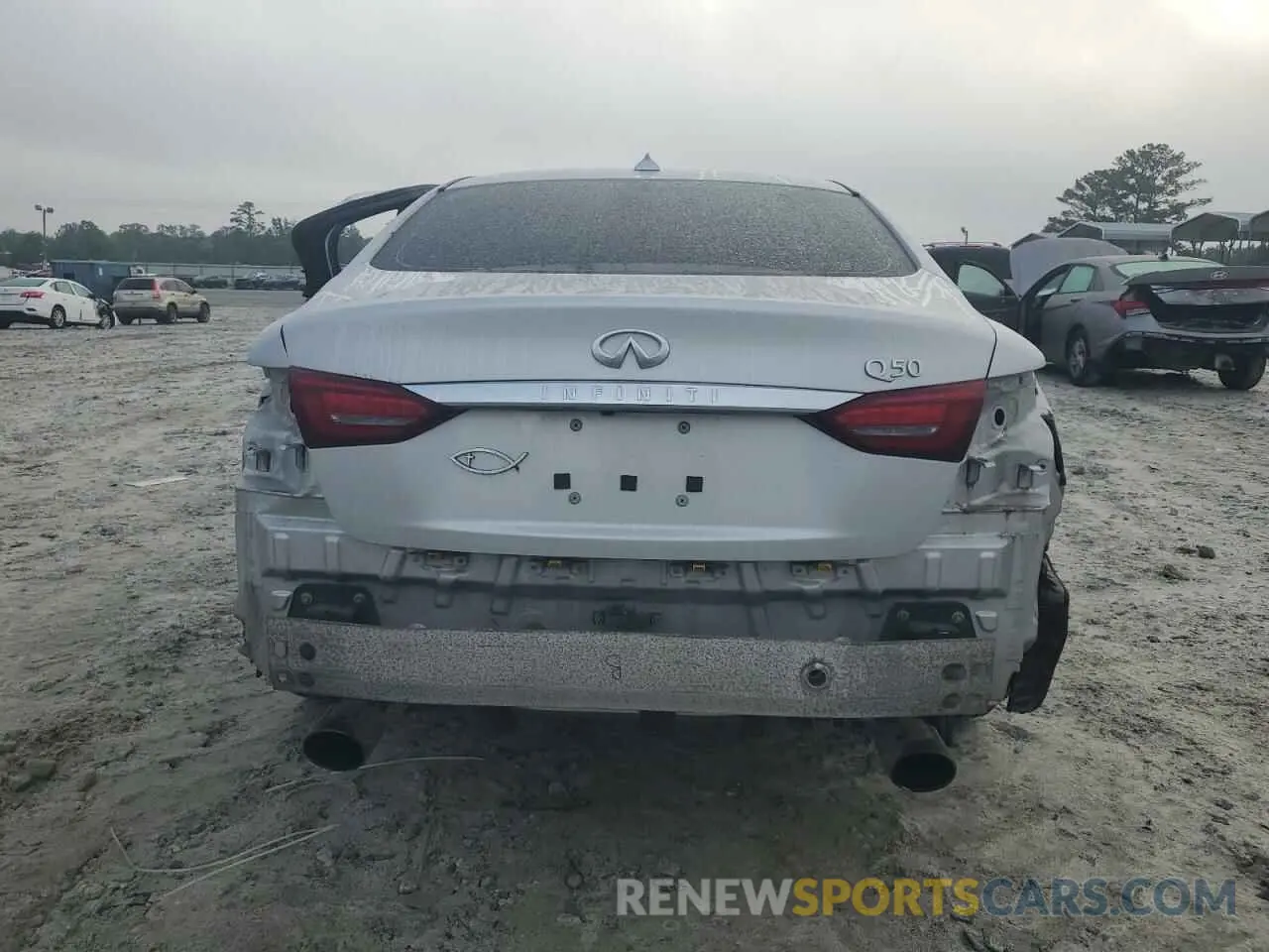 6 fotografías del automóvil dañado JN1EV7AP9LM206686 INFINITI Q50 2020